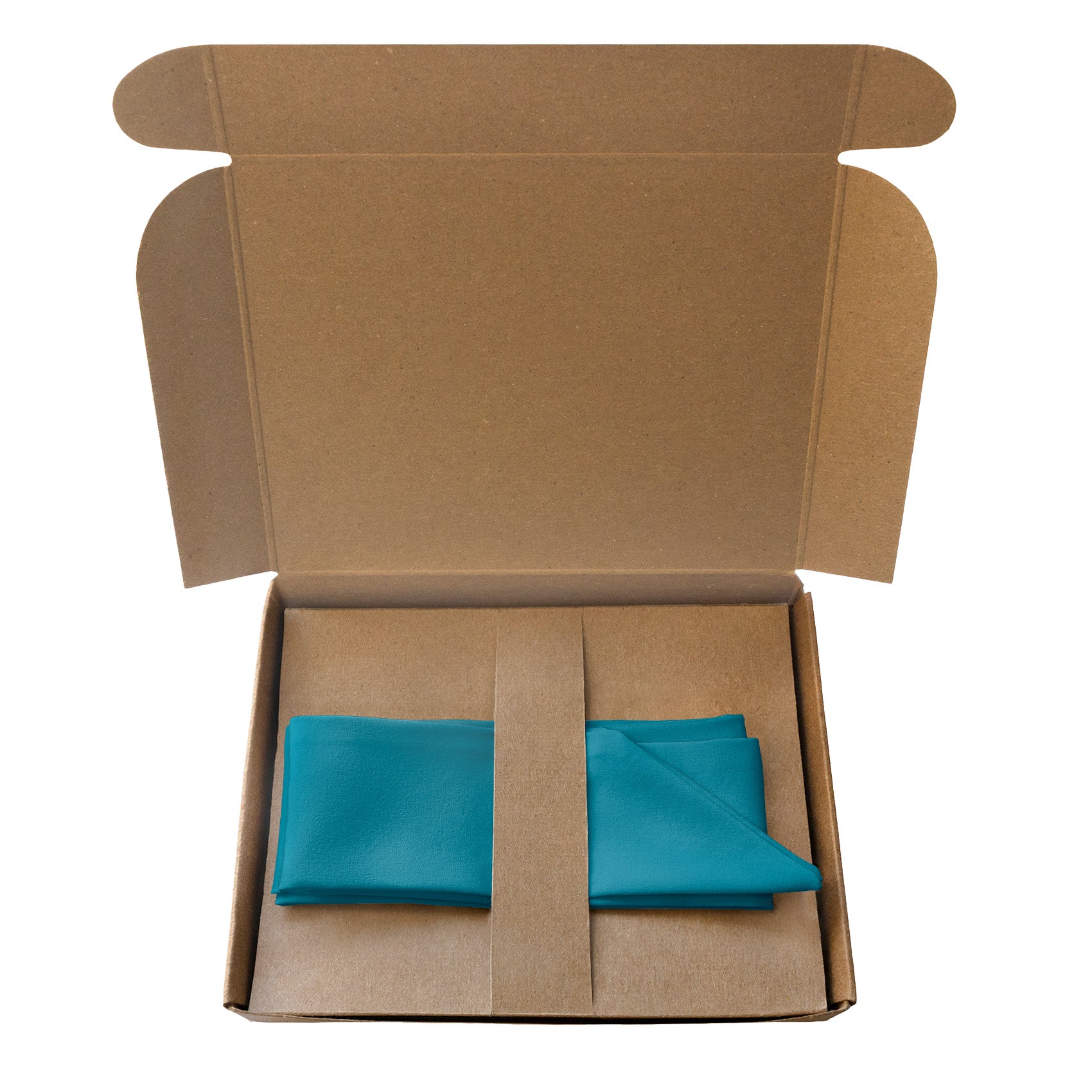 Solid KT Teal Hair Scarf - Packaging - Knotty Tie Co.
