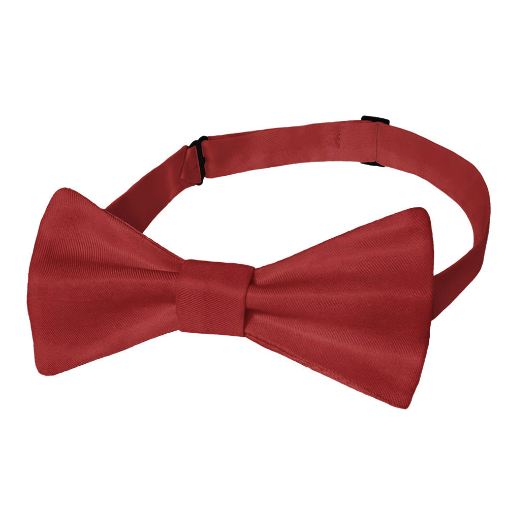 Solid KT Burgundy Bow Tie - Adult Pre-Tied 12-22" -  - Knotty Tie Co.