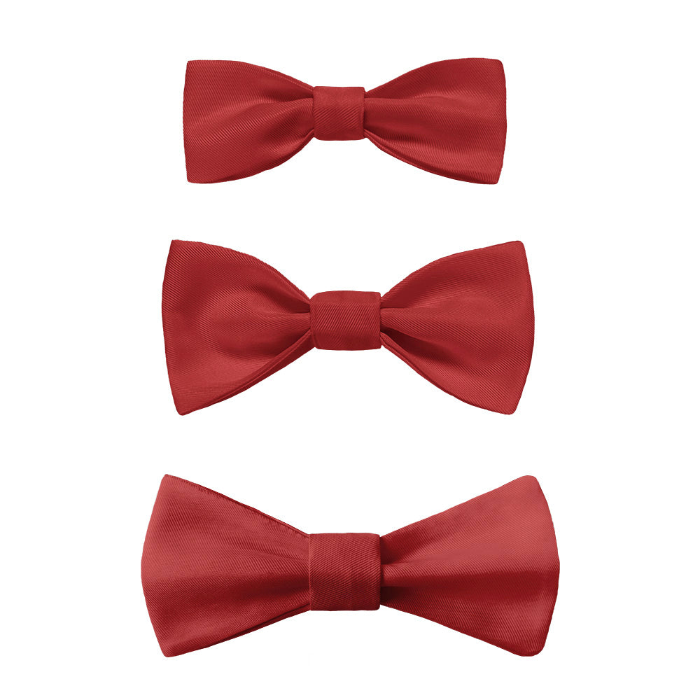 Solid KT Burgundy Bow Tie -  -  - Knotty Tie Co.