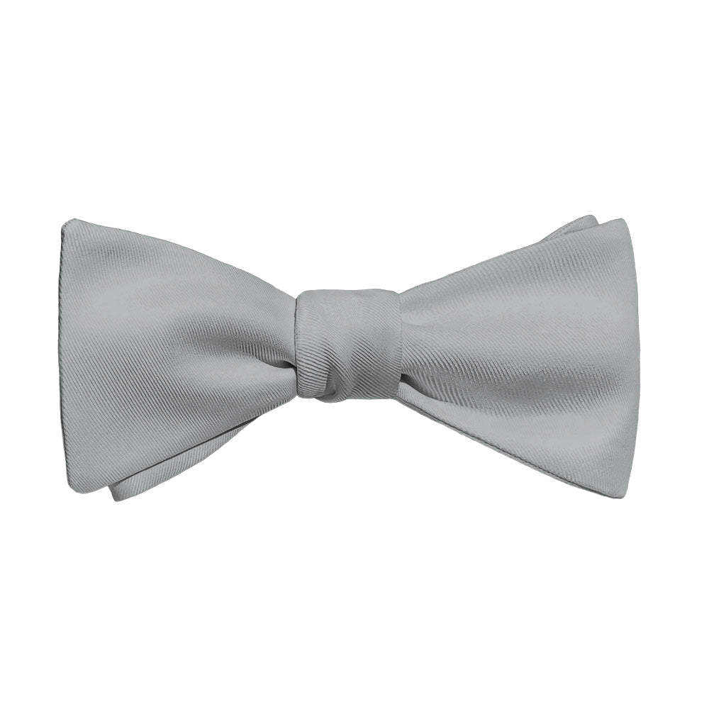 Solid KT Gray Bow Tie - Adult Standard Self-Tie 14-18" - Knotty Tie Co.