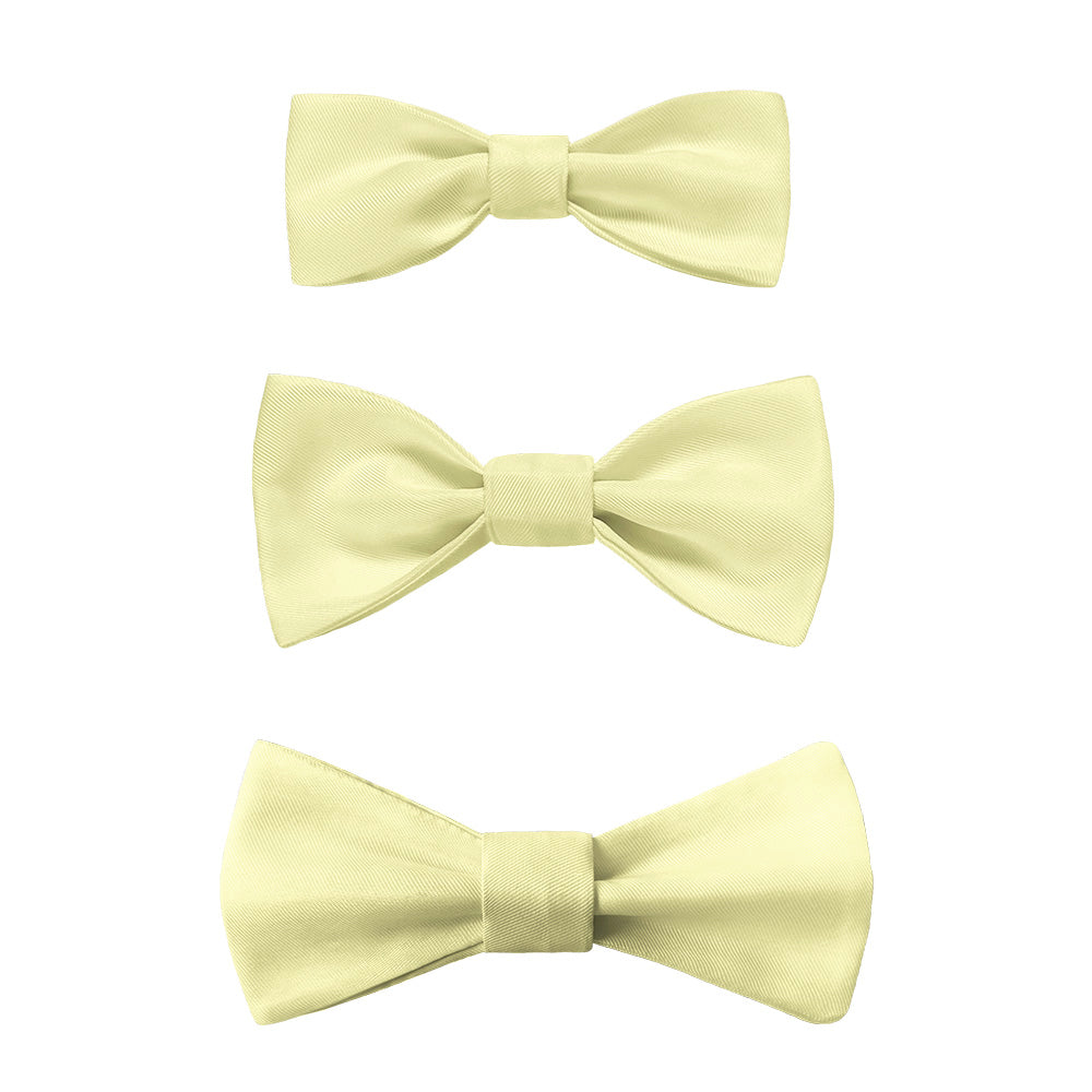 Solid KT Light Yellow Bow Tie -  -  - Knotty Tie Co.