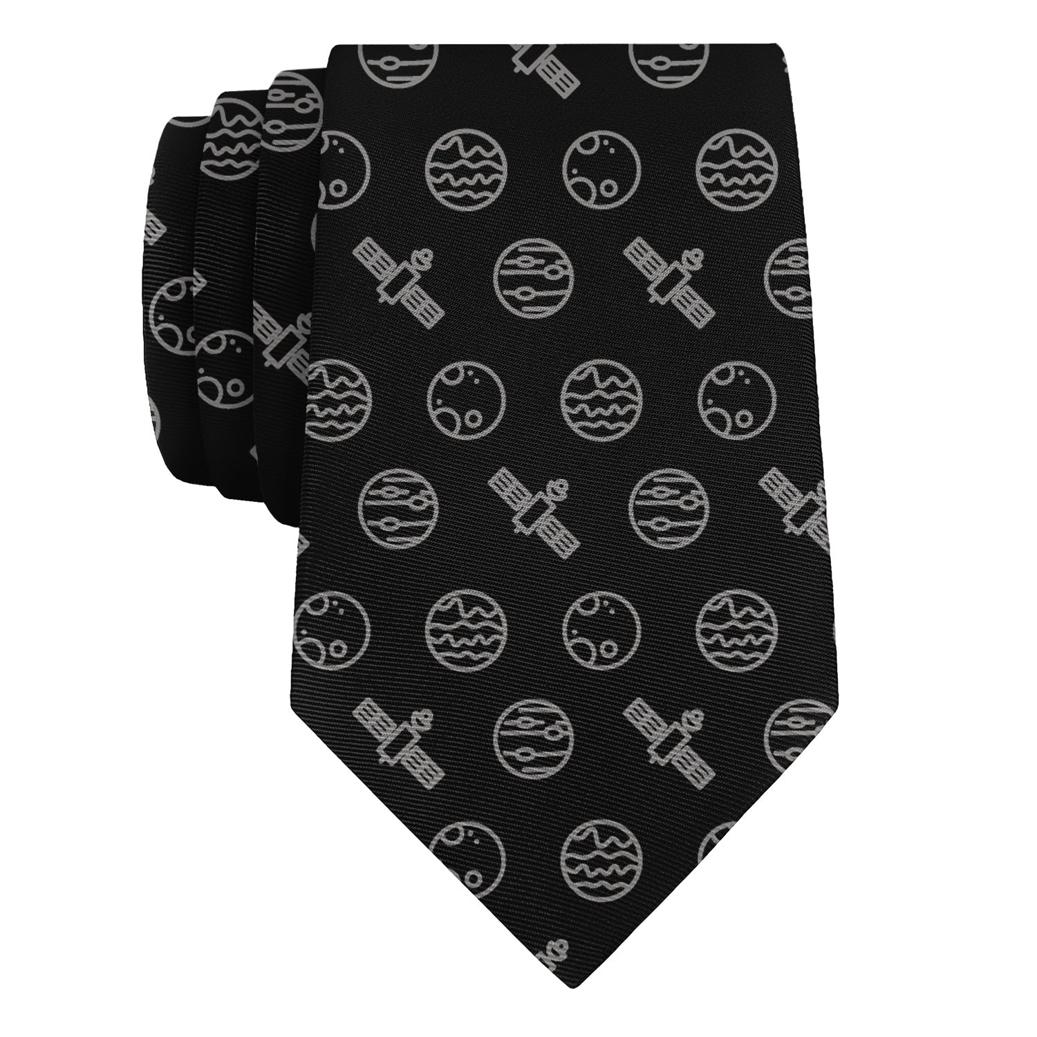 Space Orbit Necktie - Rolled - Knotty Tie Co.