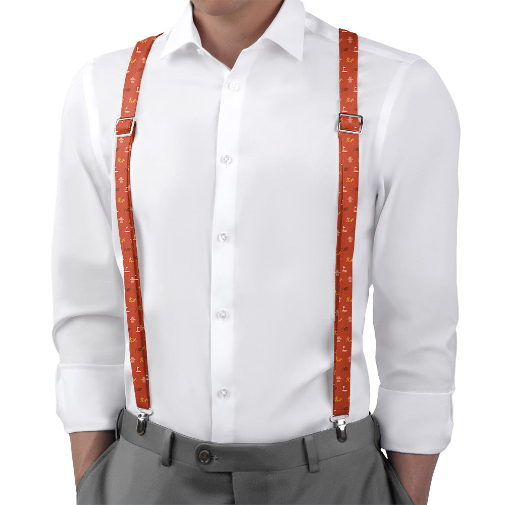 Sports With Friends Suspenders - Main View - Knotty Tie Co.