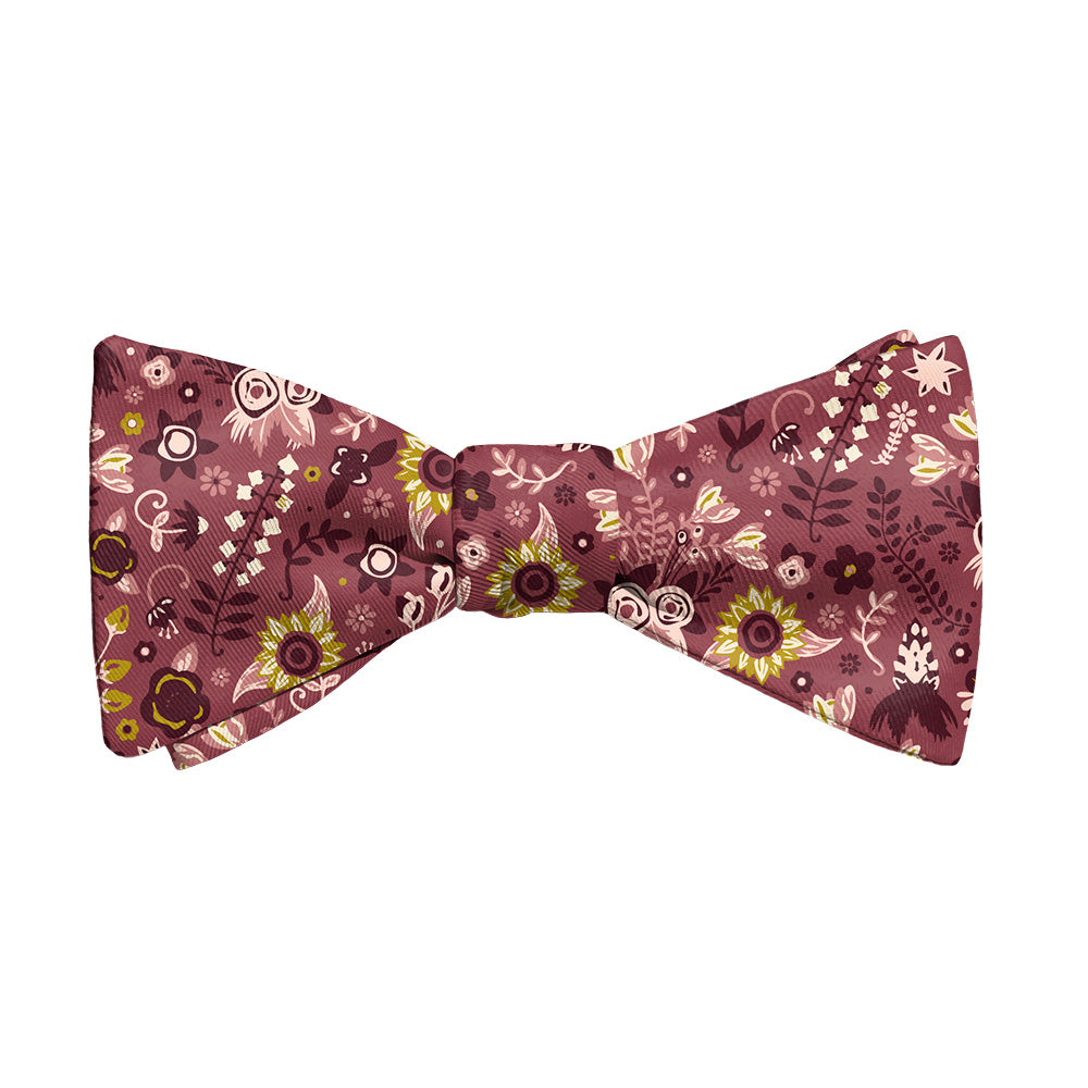 Spring Garden Floral Bow Tie - Adult Standard Self-Tie 14-18" -  - Knotty Tie Co.