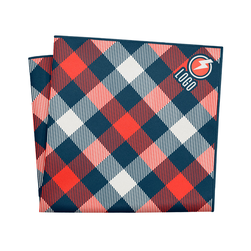 Custom Squared Away 3 Logo Pocket Square