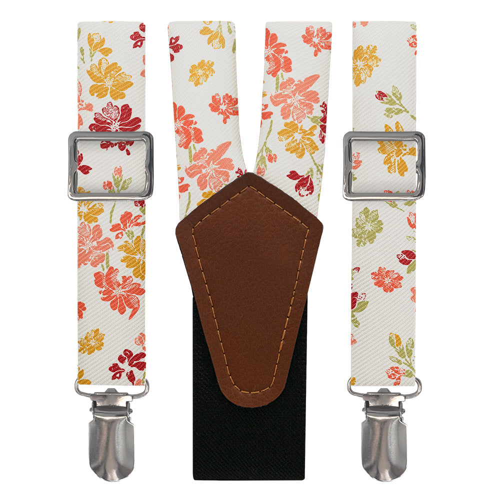 Stamped Floral Suspenders display picture 1