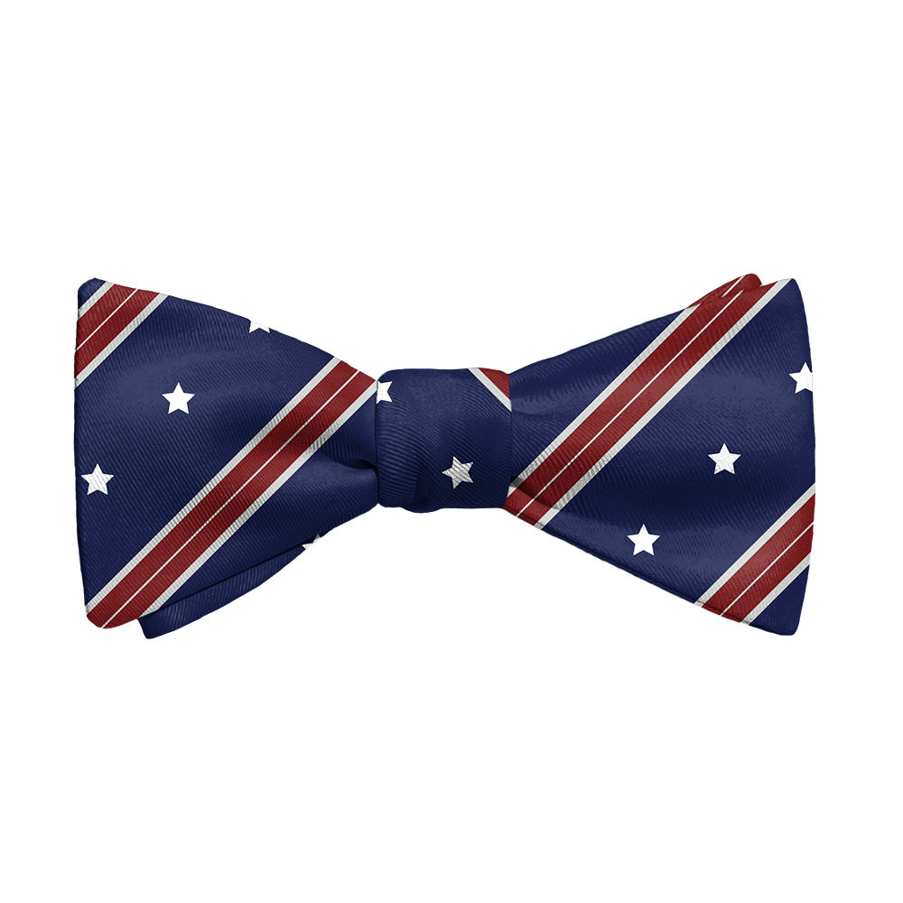 Star Spangled Bow Tie - Adult Standard Self-Tie 14-18" -  - Knotty Tie Co.