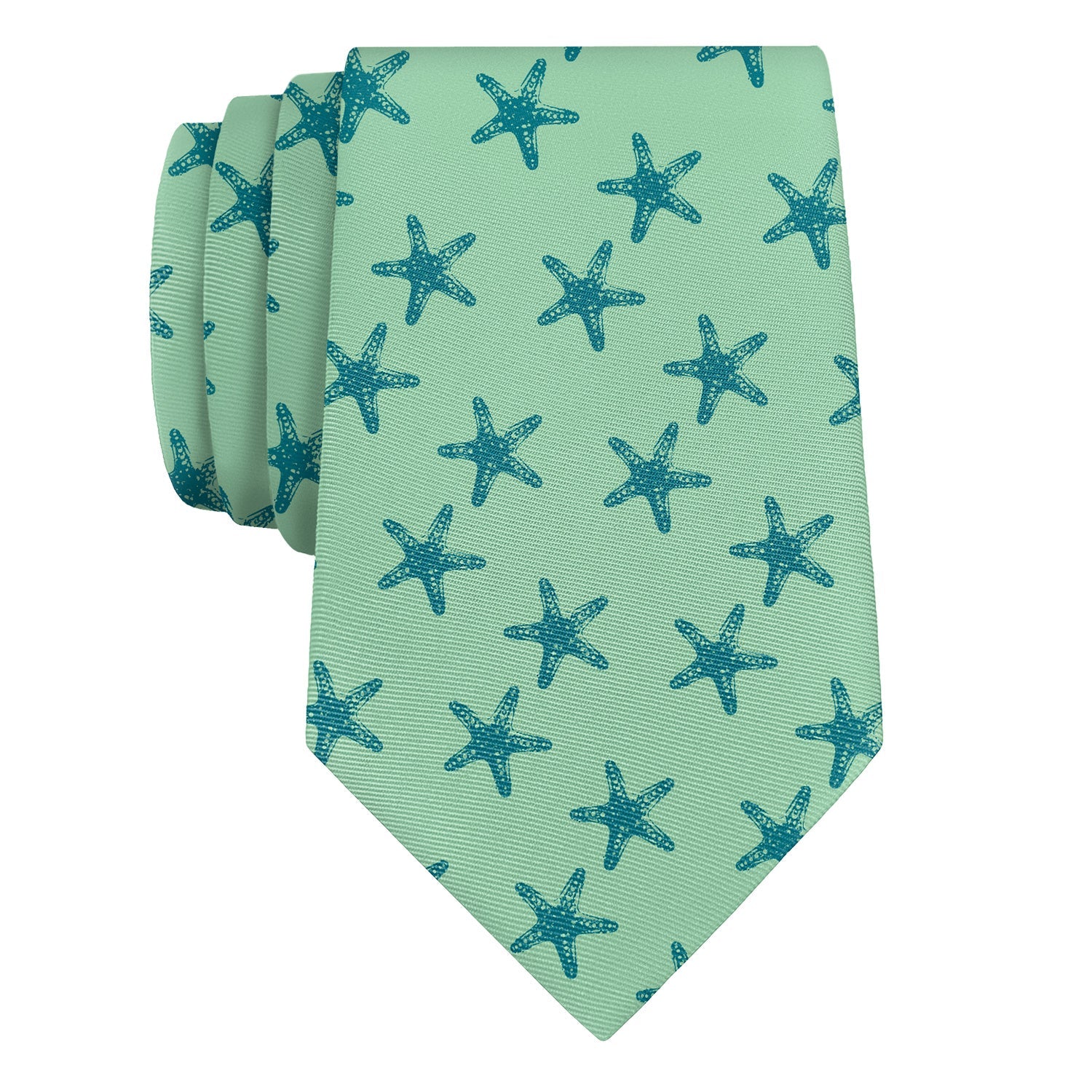 Starfish Necktie - Rolled - Knotty Tie Co.