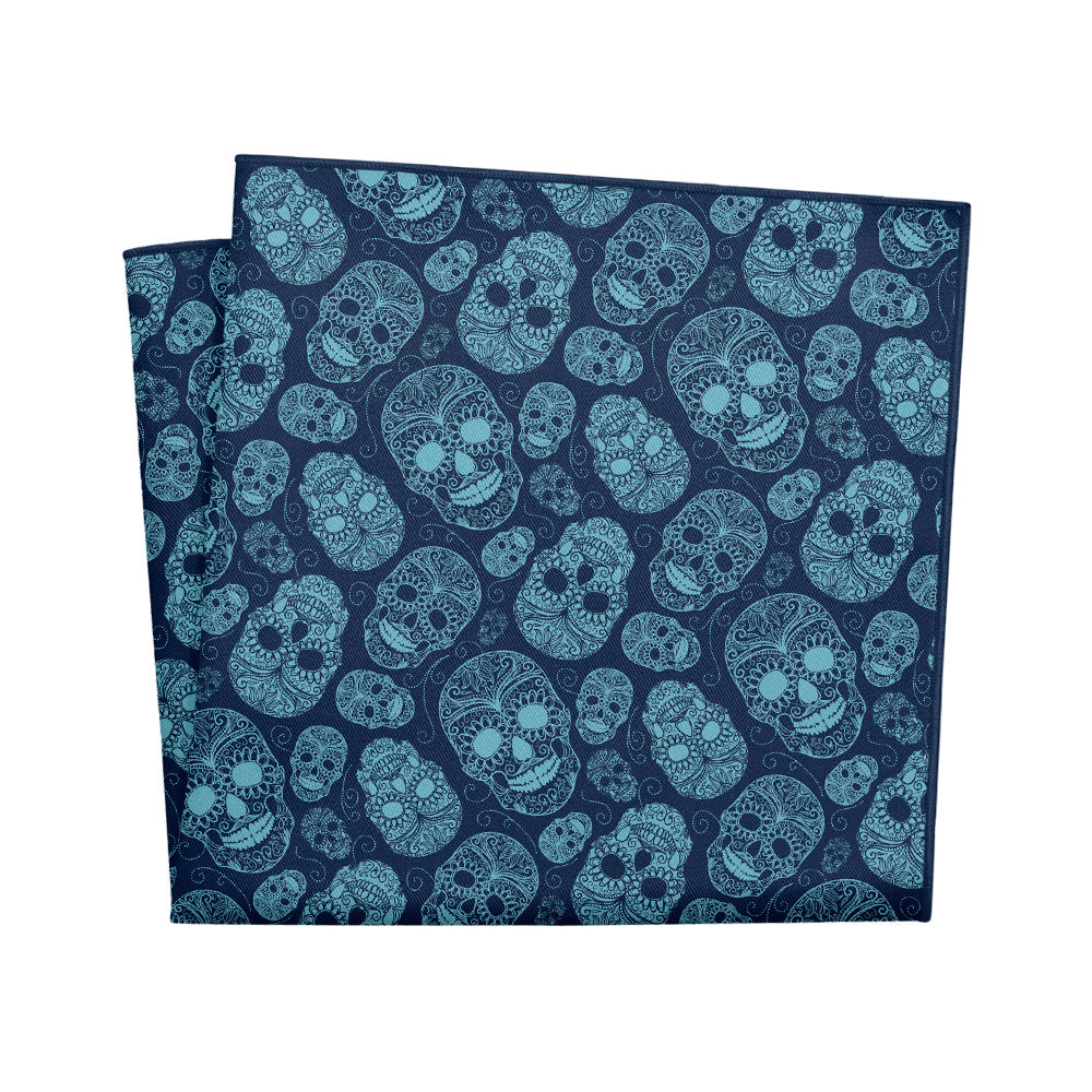 Sugar Skull Pocket Square - 12" Square - Knotty Tie Co.
