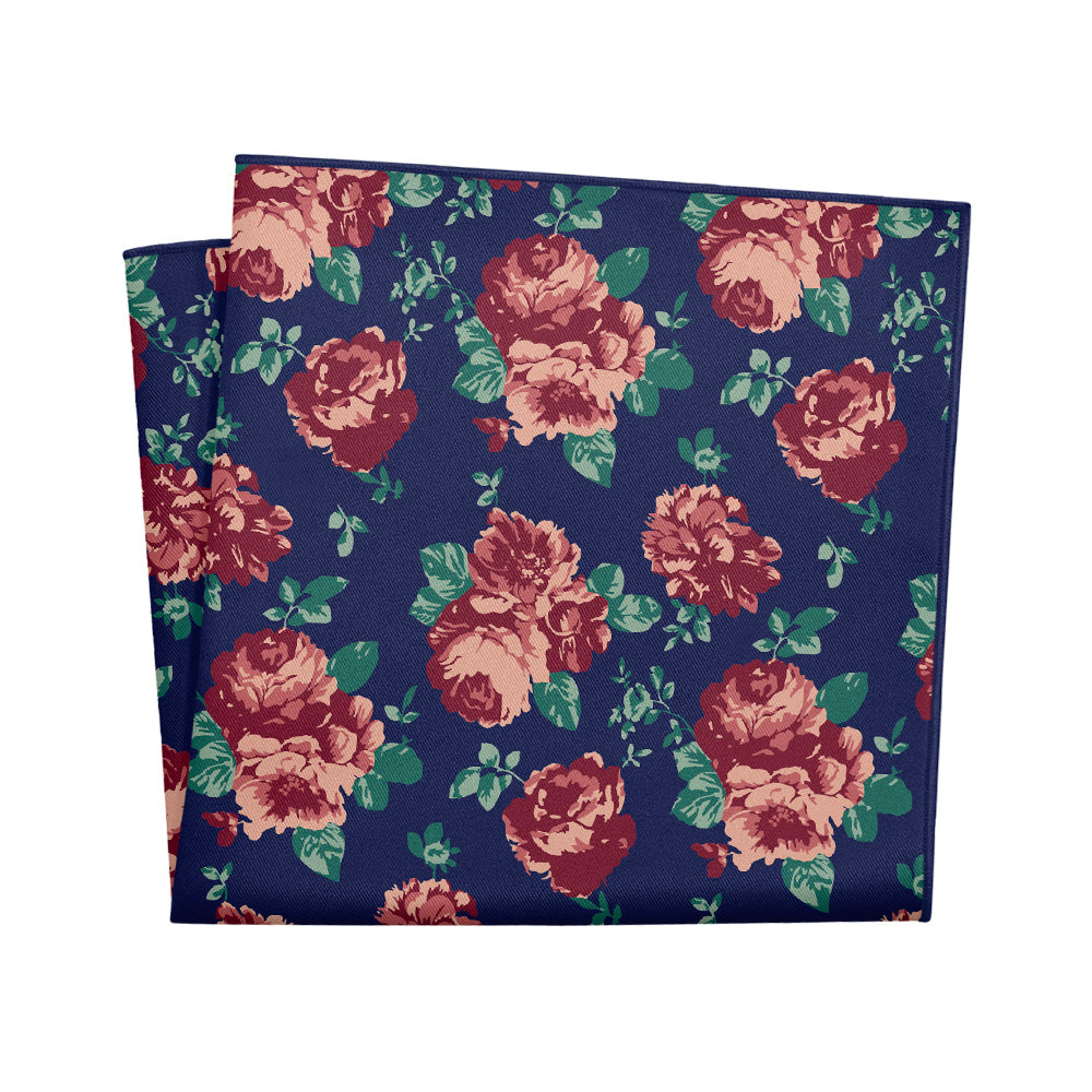 Sylvan Floral Pocket Square - 12" Square - Knotty Tie Co.