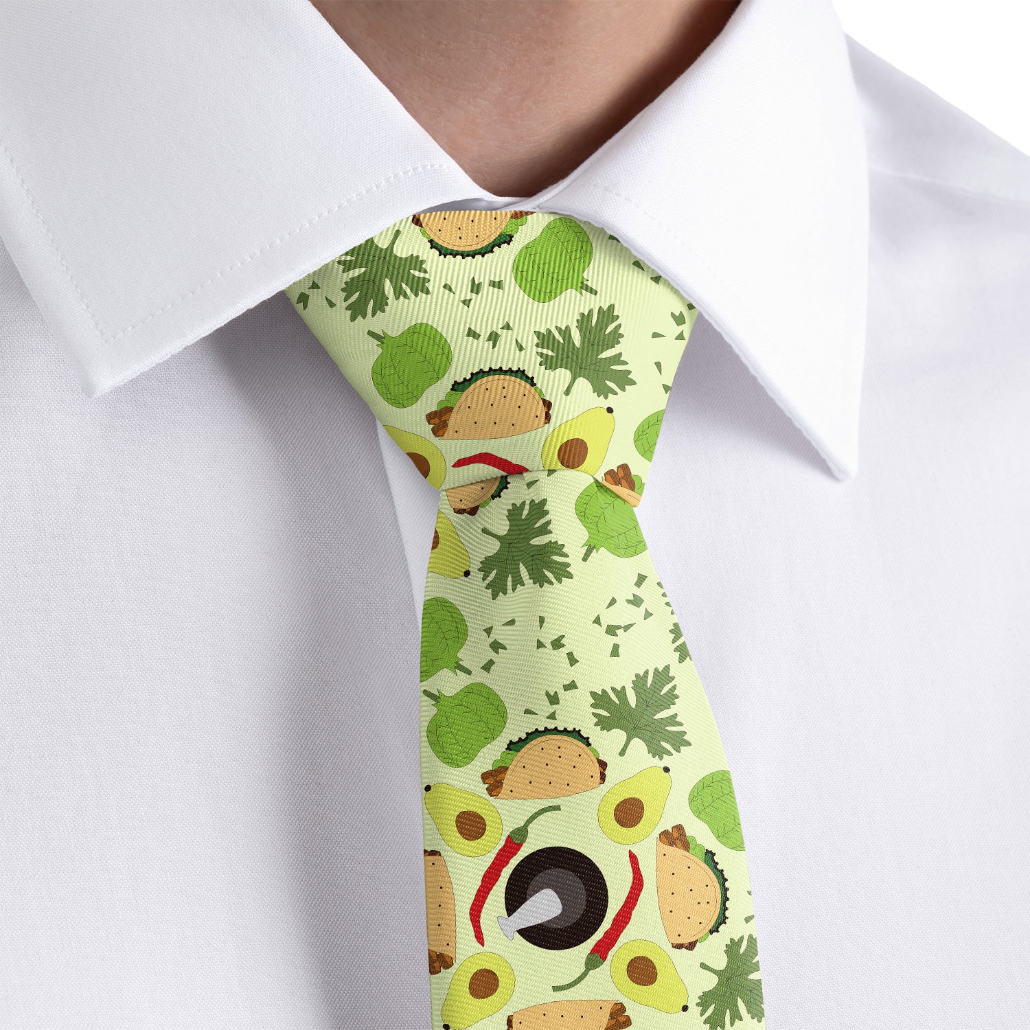 Tacos! Tacos! Tacos! Necktie - Rolled - Knotty Tie Co.