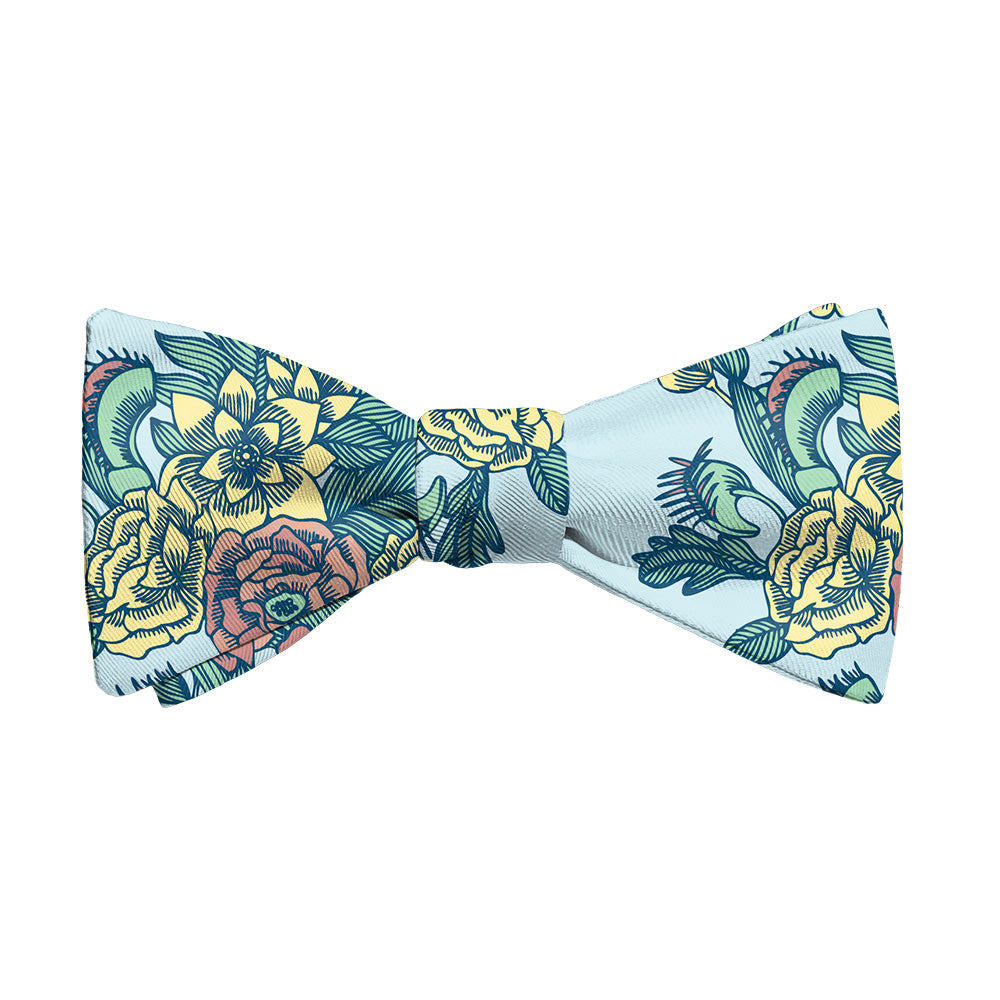 Tattoo Floral Bow Tie - Adult Standard Self-Tie 14-18" -  - Knotty Tie Co.