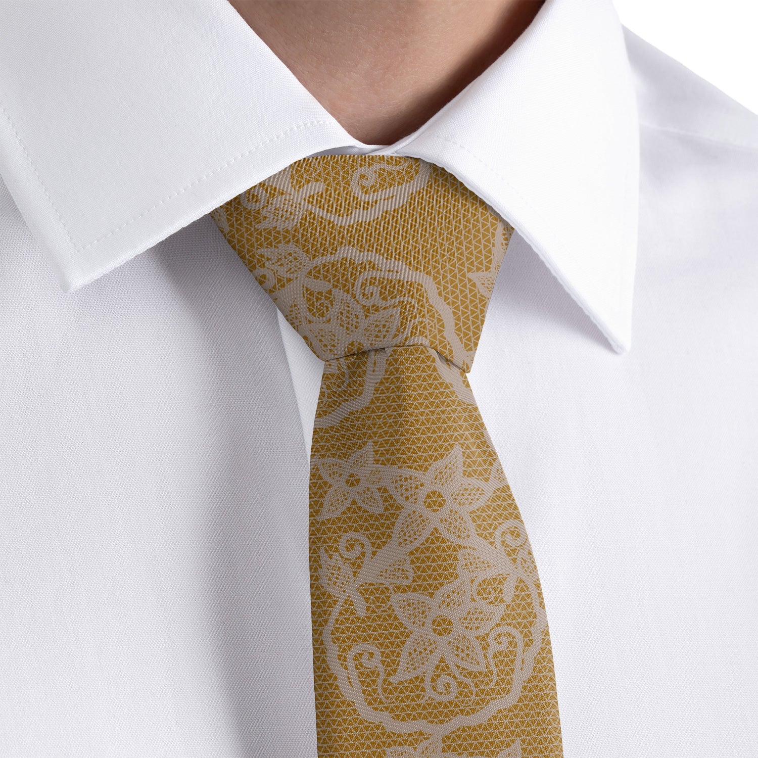 Threadwork Floral Necktie - Rolled - Knotty Tie Co.