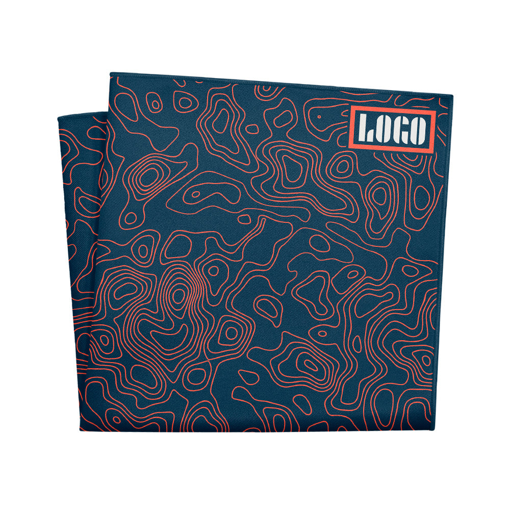 Custom Topographic 1 Logo Pocket Square