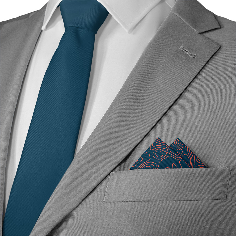 Custom Topographic 1 Logo Pocket Square