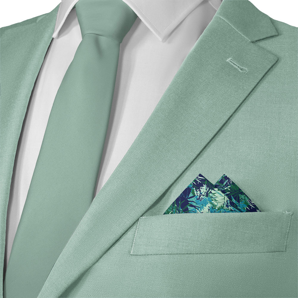 Tropics Floral Pocket Square - 12" Square - Knotty Tie Co.