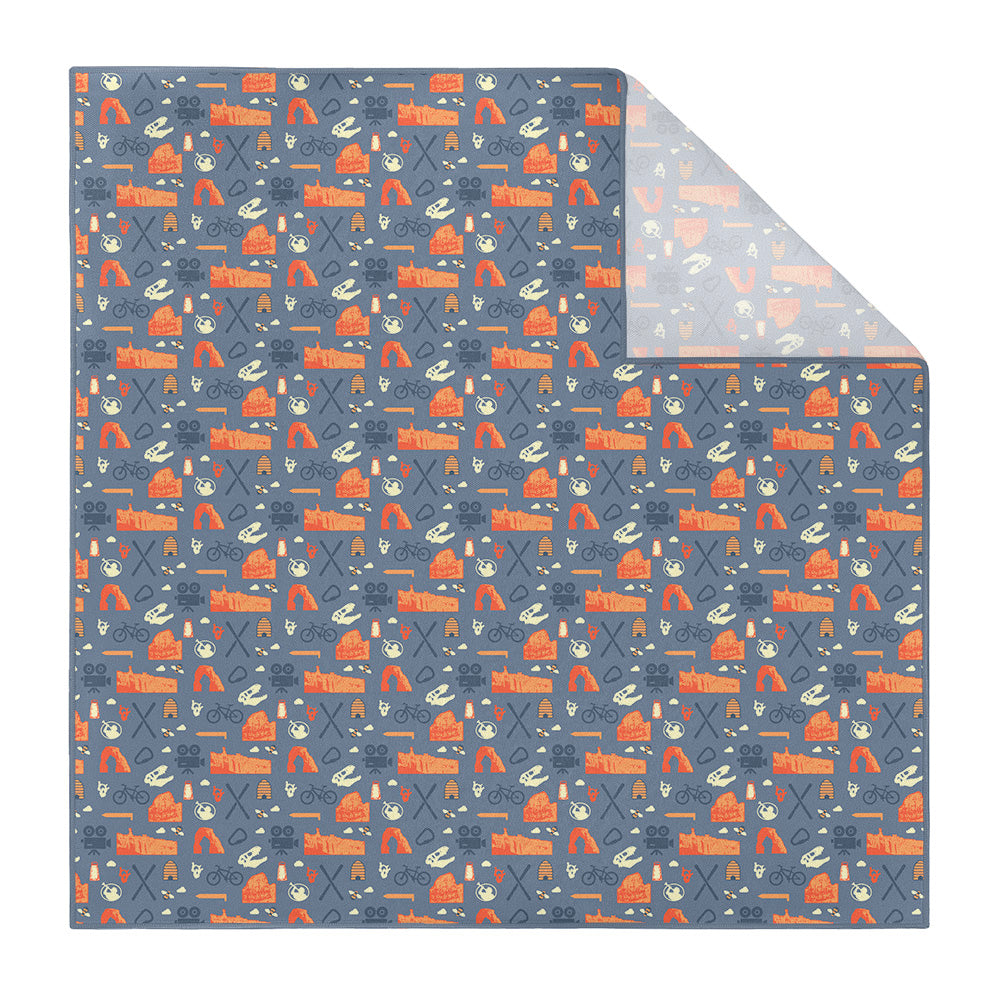 Utah State Heritage Pocket Square - Printed - Knotty Tie Co.