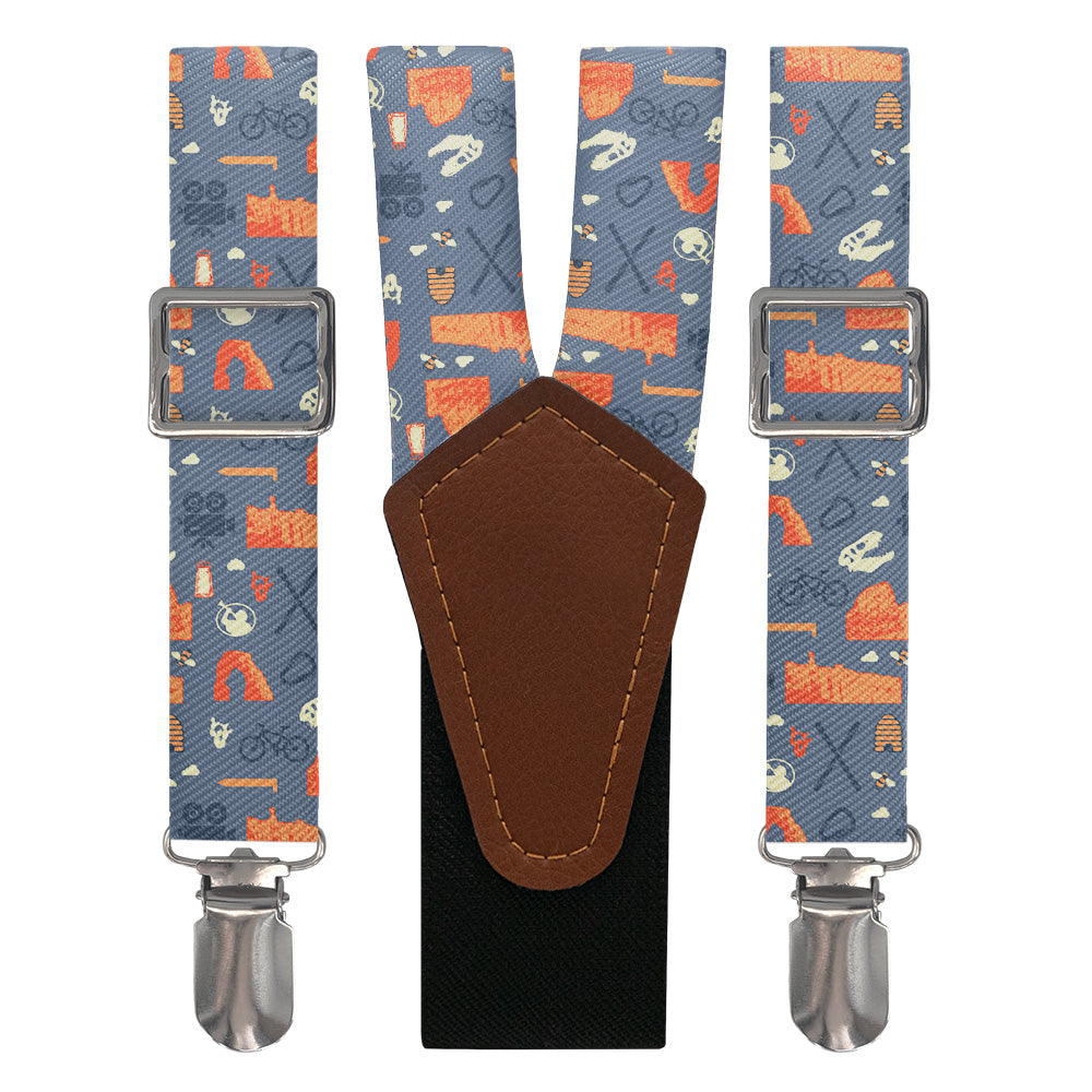 Utah State Heritage Suspenders - Main View - Knotty Tie Co.