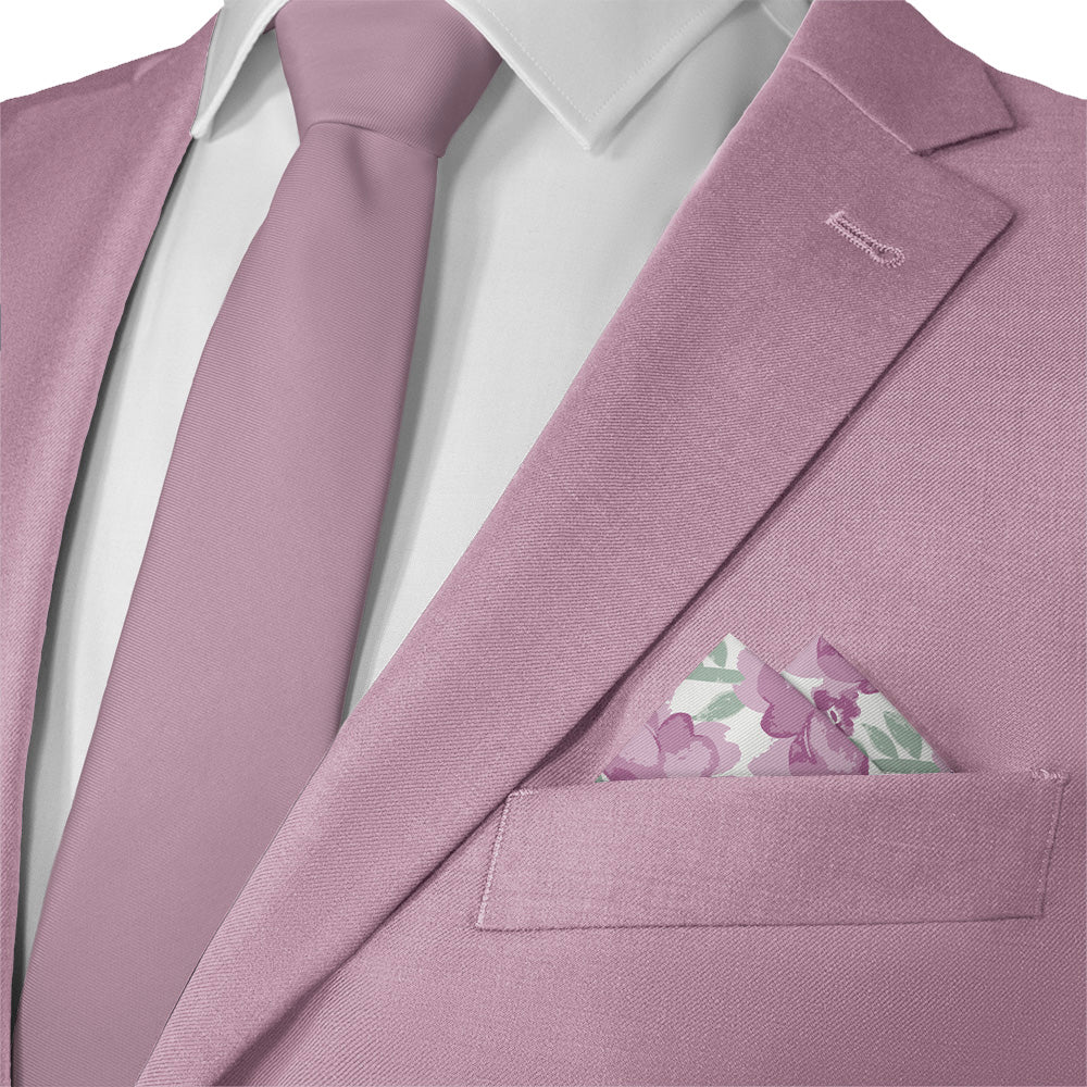 Watercolor Floral Pocket Square - 12" Square - Knotty Tie Co.