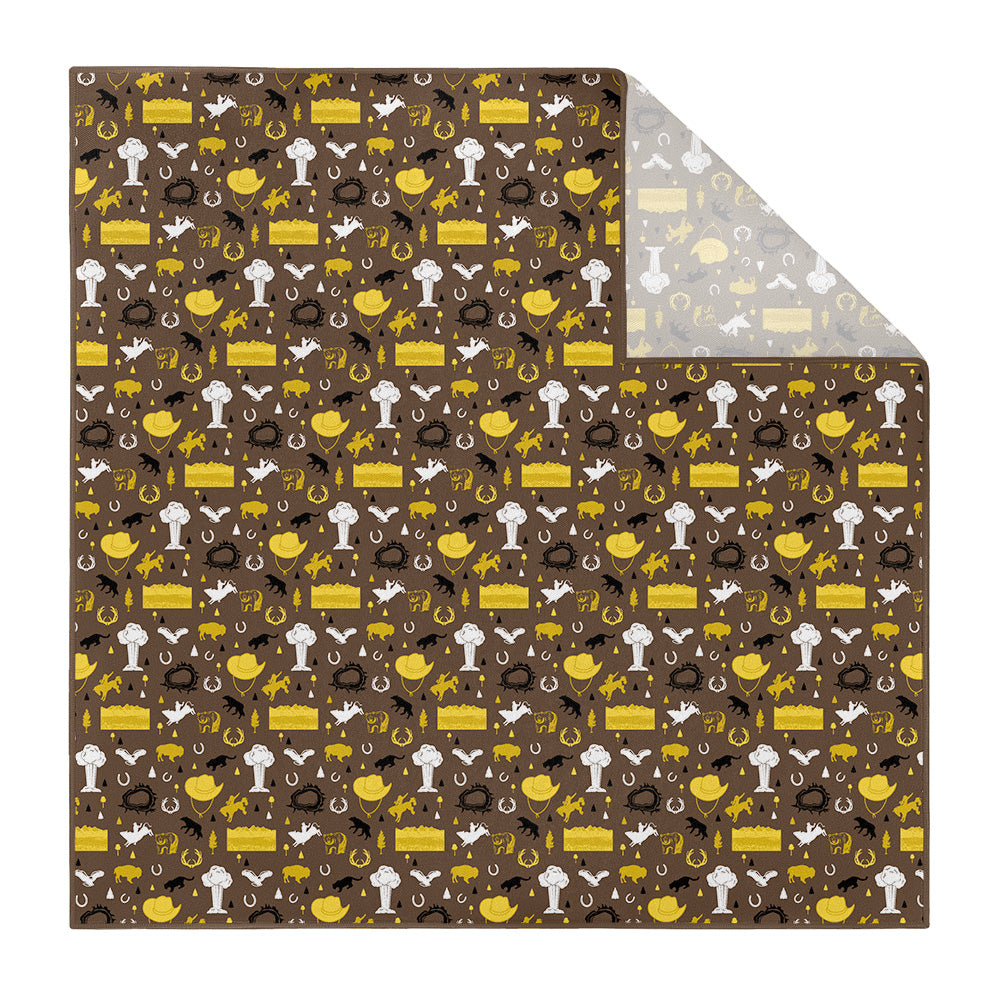 Wyoming State Heritage Pocket Square - Printed - Knotty Tie Co.