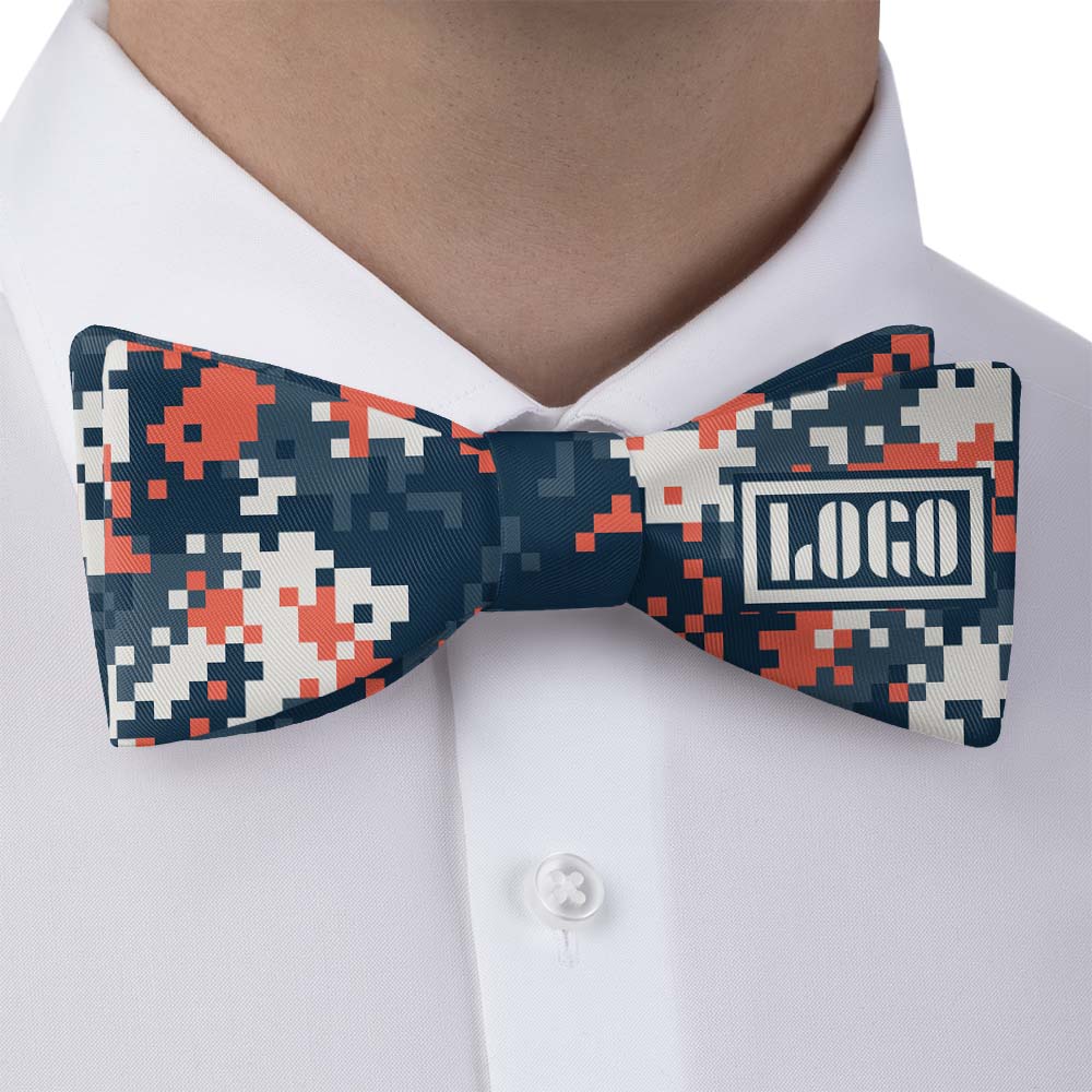 Digi Camo 1 Logo Bow Tie 1 Main - Knotty Tie Co.