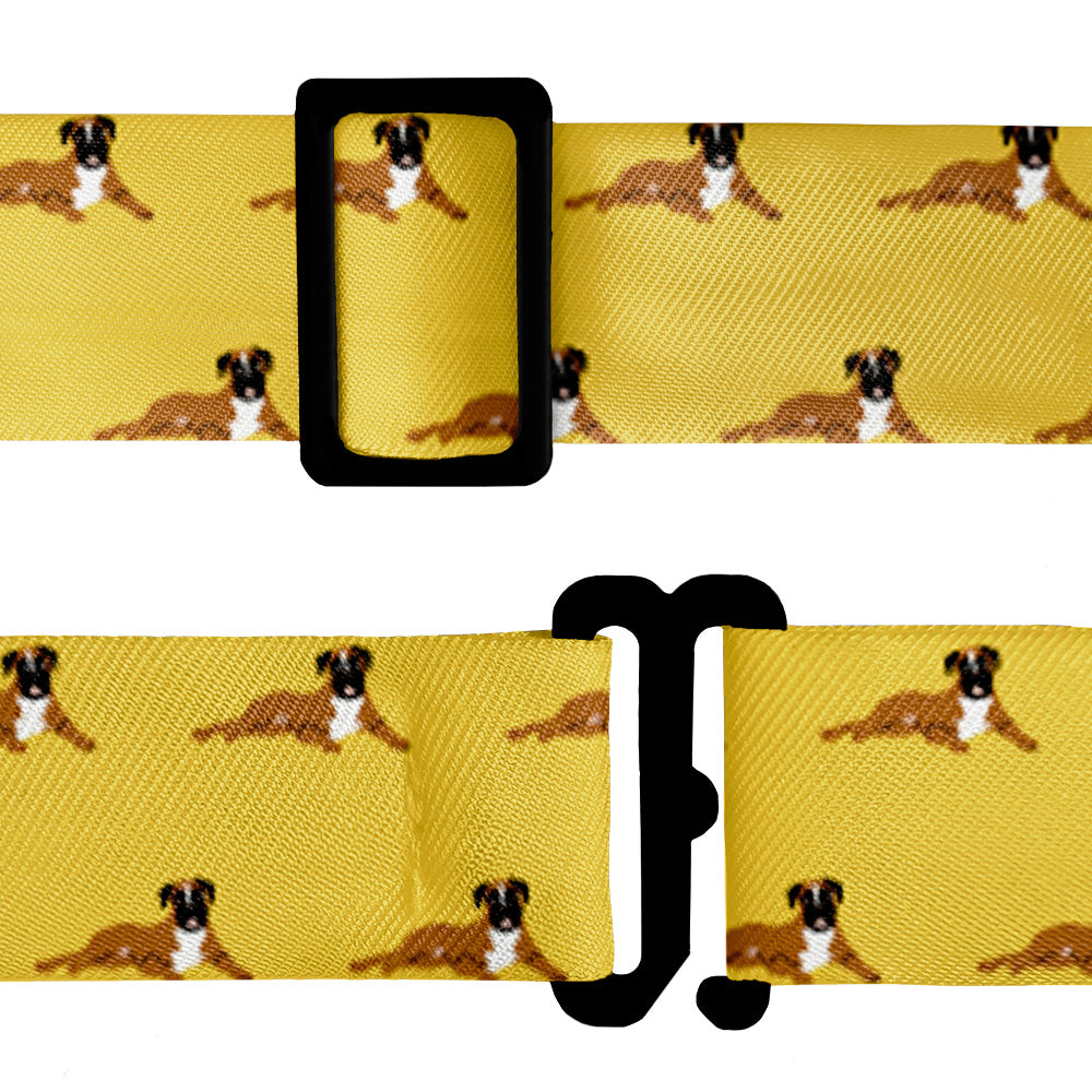 Bow tie neckband with adjustable hardware and clasp