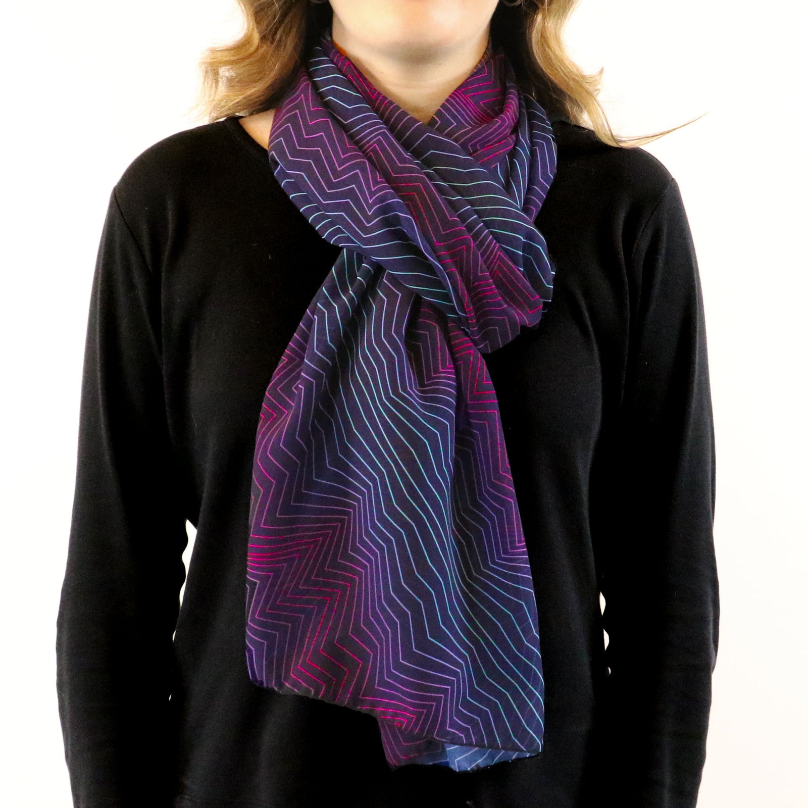 Aesthetic Rectangle Scarf - Front View - Knotty Tie Co.