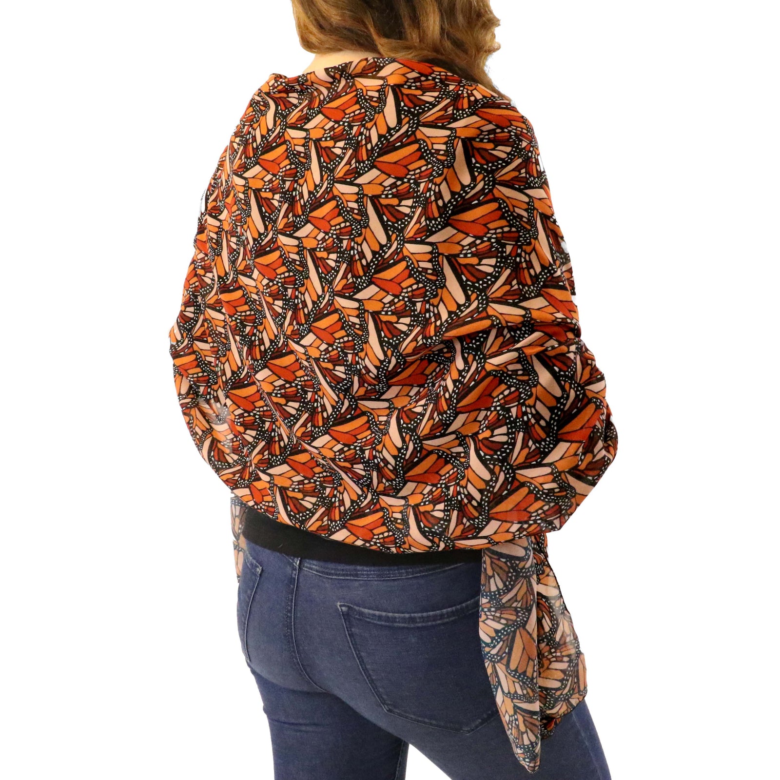 Butterfly Wings Rectangle Scarf - Front View - Knotty Tie Co.