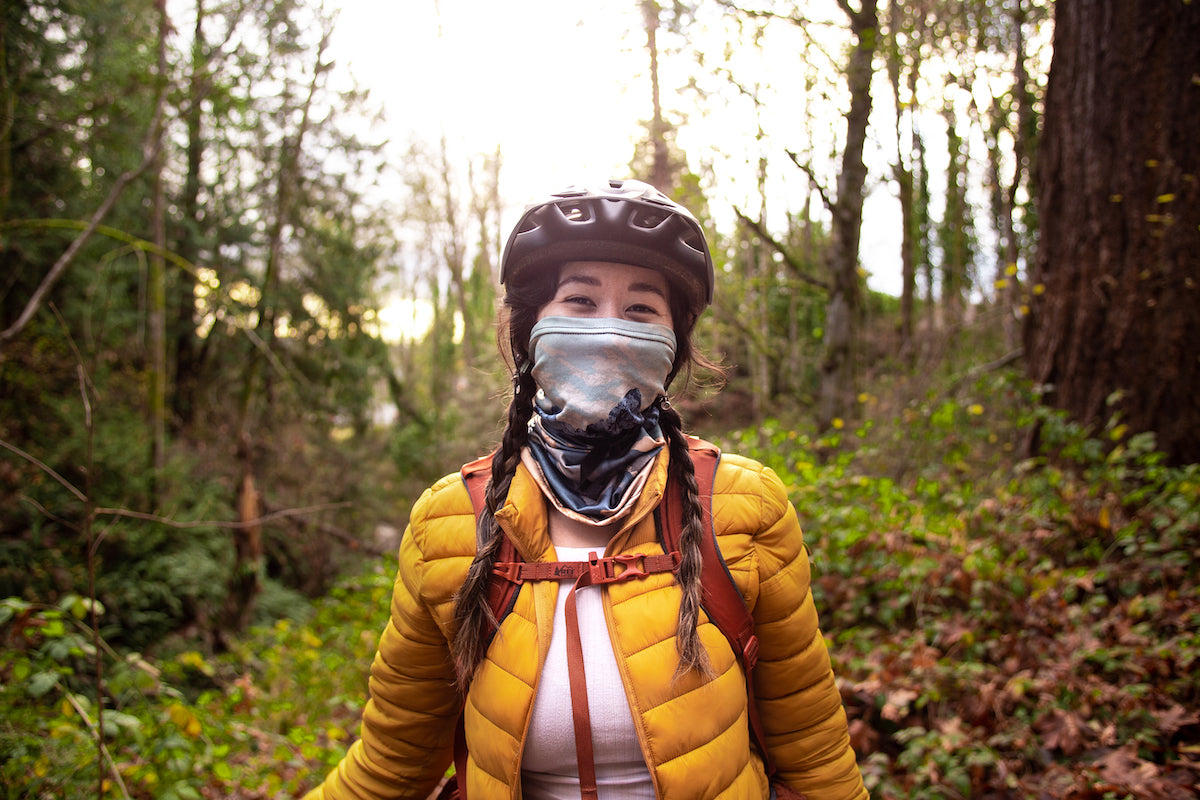 Grand Tetons National Park Abstract Neck Gaiter - Regular - Knotty Tie Co.