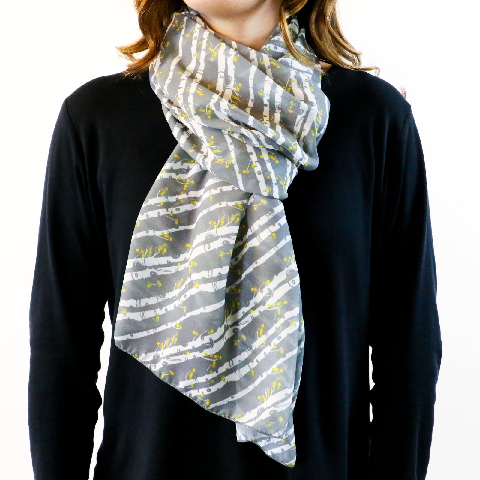Aspen Grove Rectangle Scarf - Front View - Knotty Tie Co.