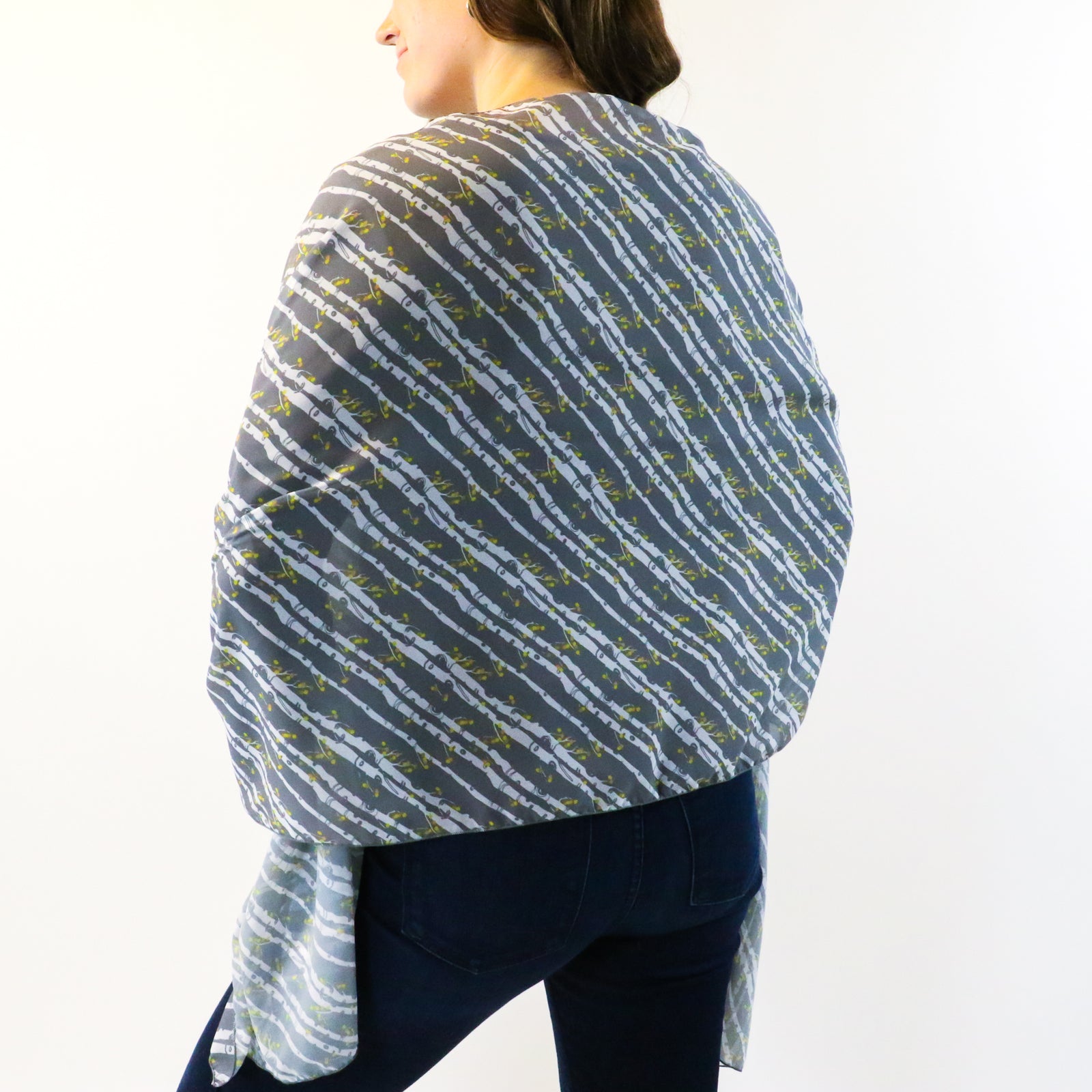 Aspen Grove Rectangle Scarf - Front View - Knotty Tie Co.