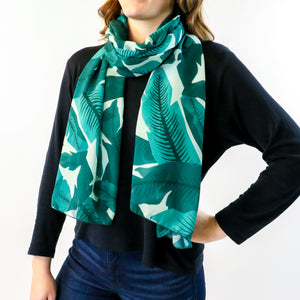 Banana Leaves Rectangle Scarf -  -  - Knotty Tie Co.