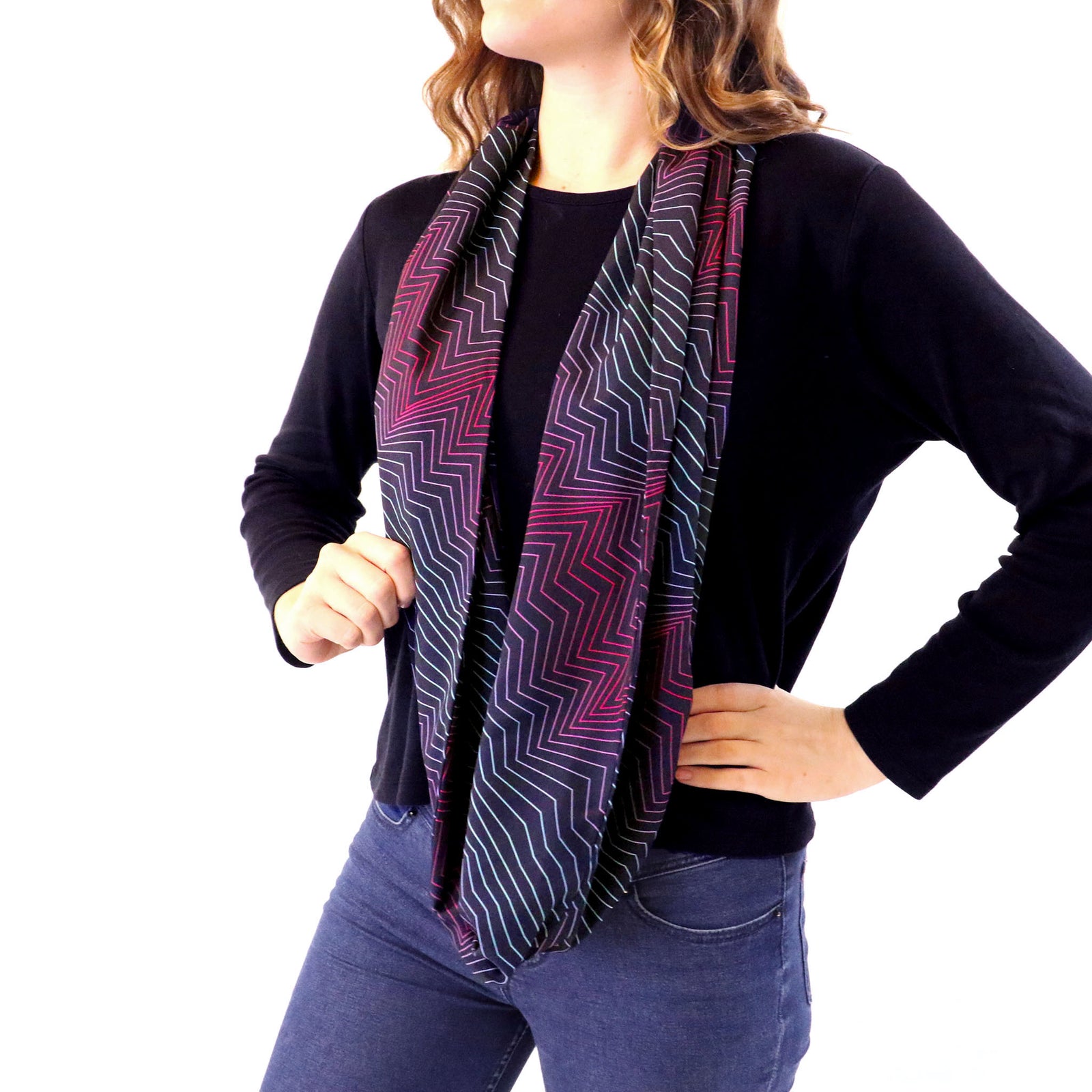 Aesthetic Infinity Scarf - Front View - Knotty Tie Co.
