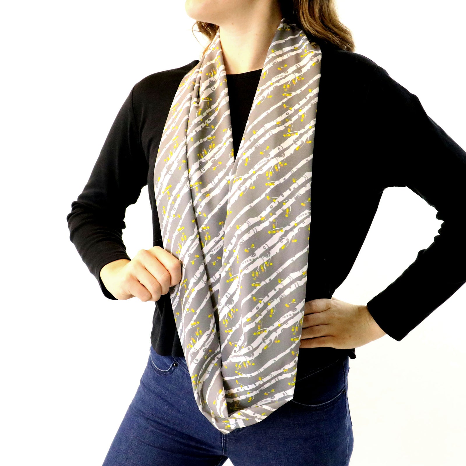 Aspen Grove Infinity Scarf - Front View - Knotty Tie Co.
