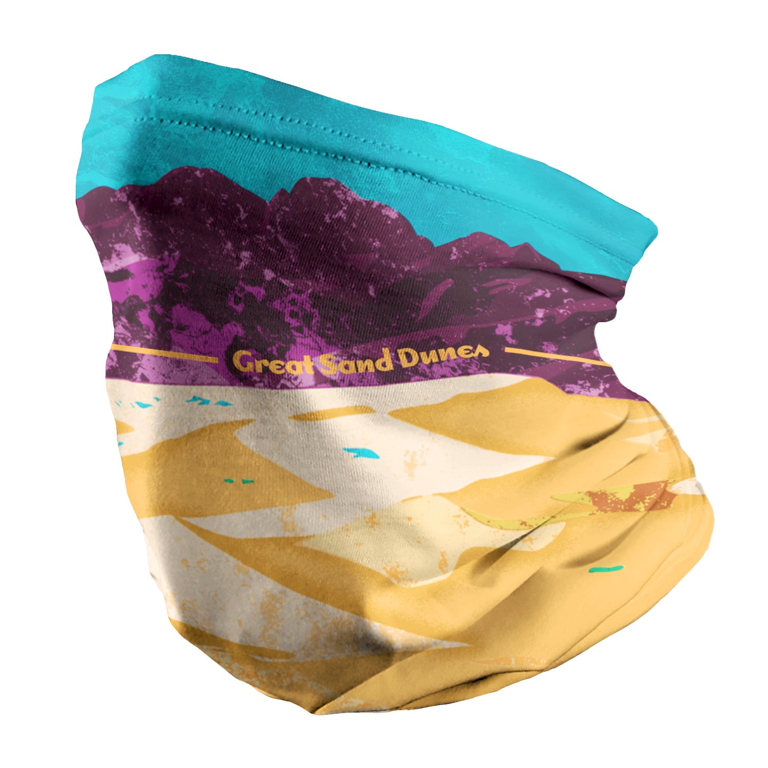 Great Sand Dunes National Park Abstract Neck Gaiter - Regular -  - Knotty Tie Co.
