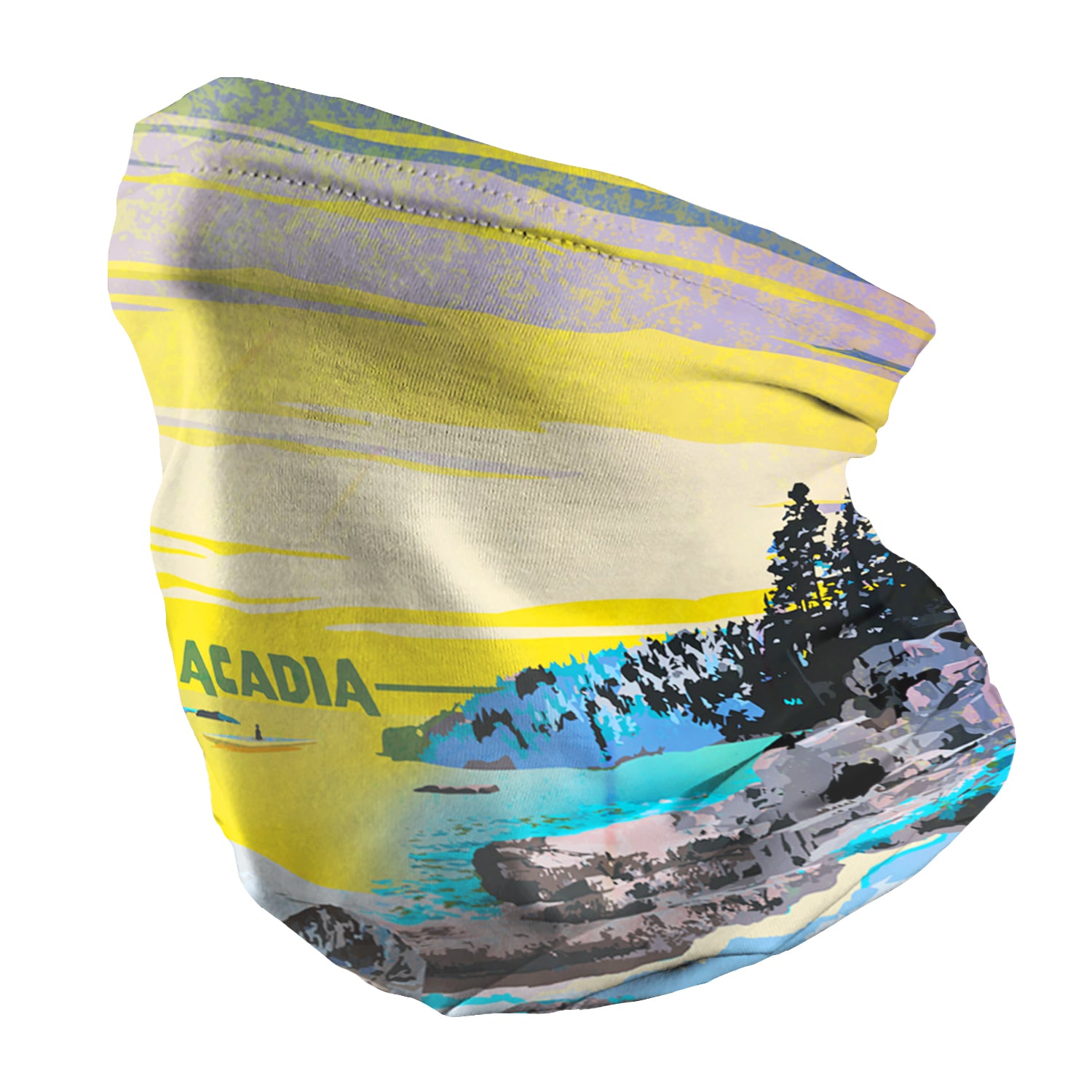 Acadia National Park Abstract Neck Gaiter - Regular - Knotty Tie Co.