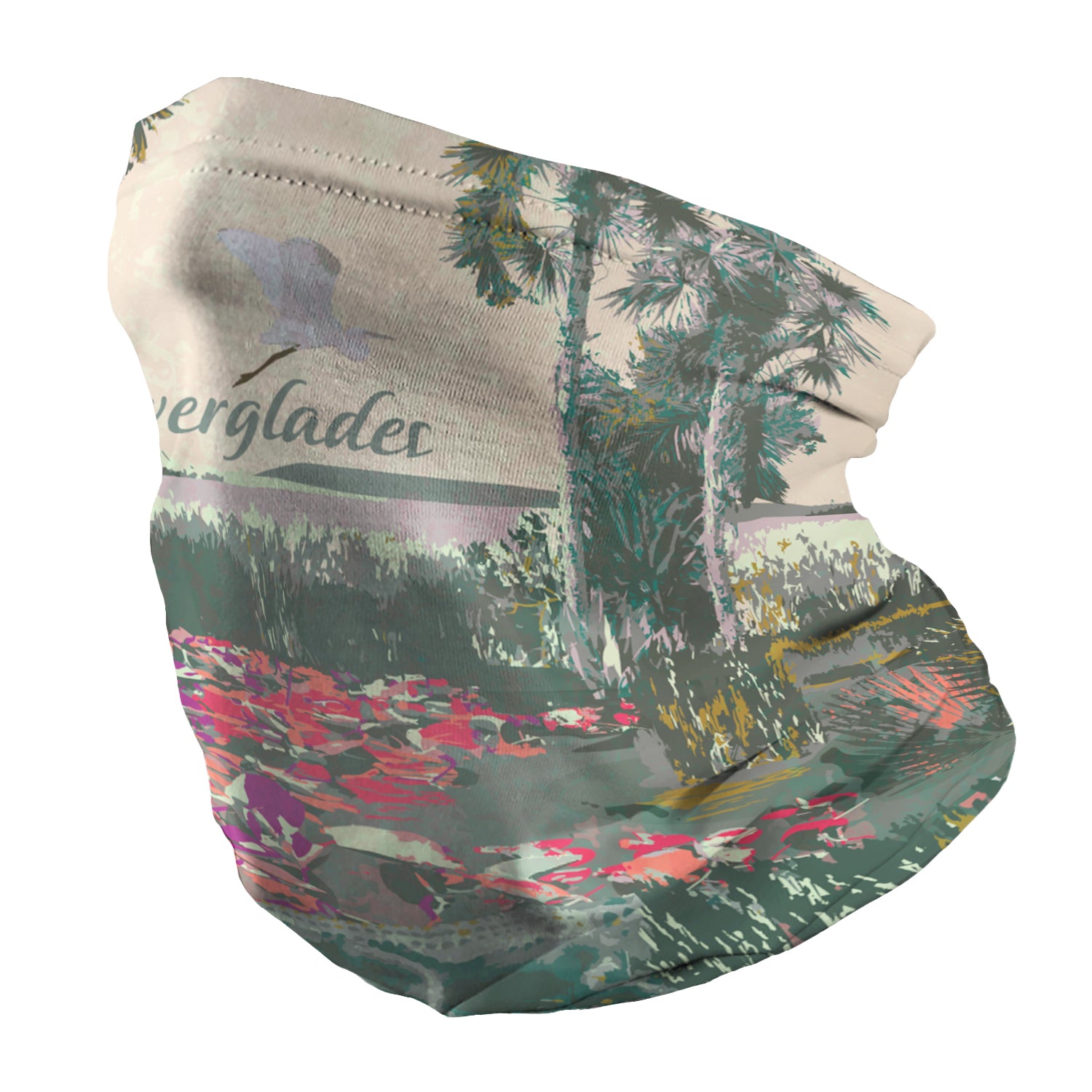 Everglades National Park Abstract Neck Gaiter - Regular - Knotty Tie Co.