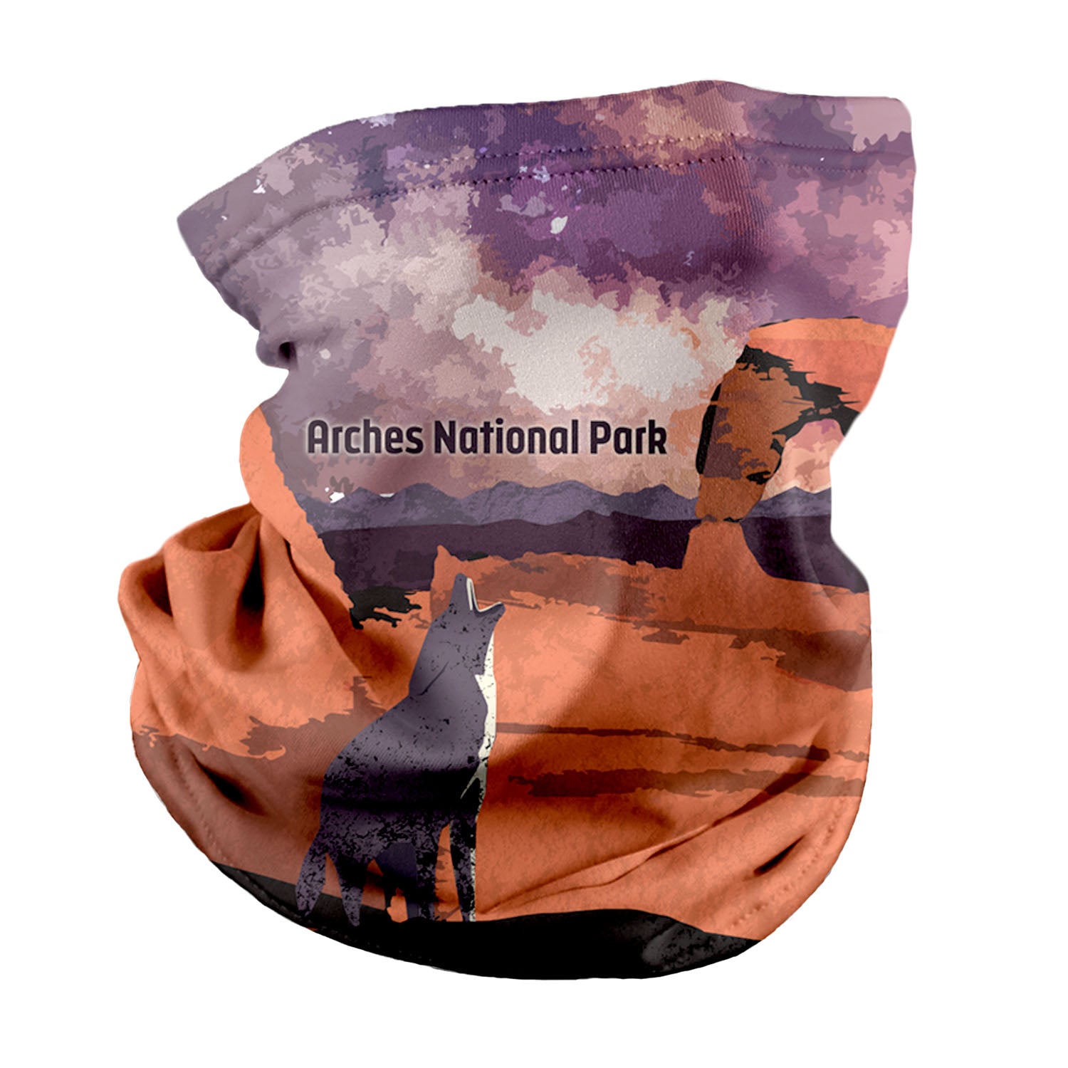 Arches National Park Abstract Neck Gaiter - Regular - Knotty Tie Co.