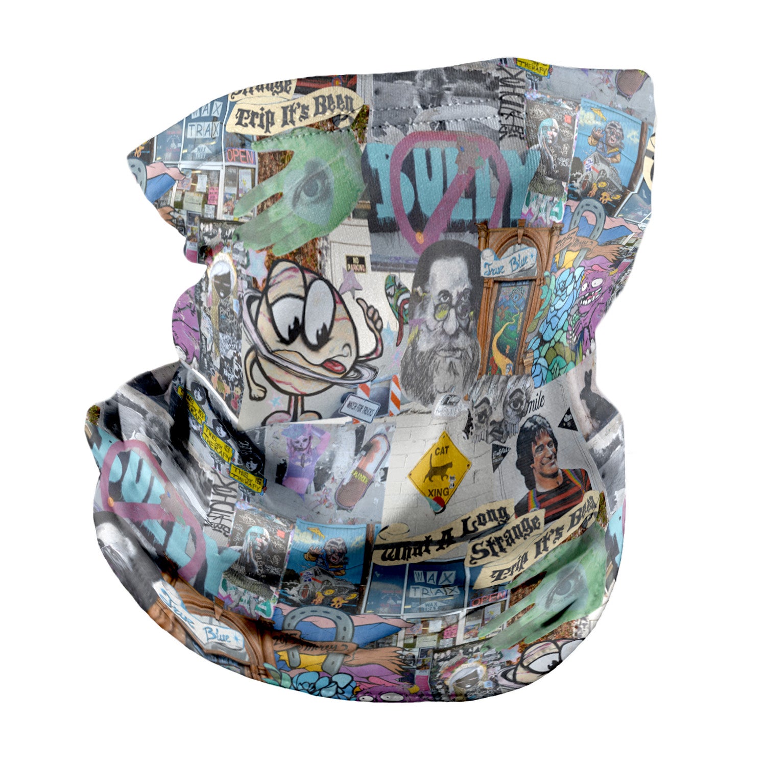 Cap Hill Street Art Neck Gaiter - Regular - Knotty Tie Co.