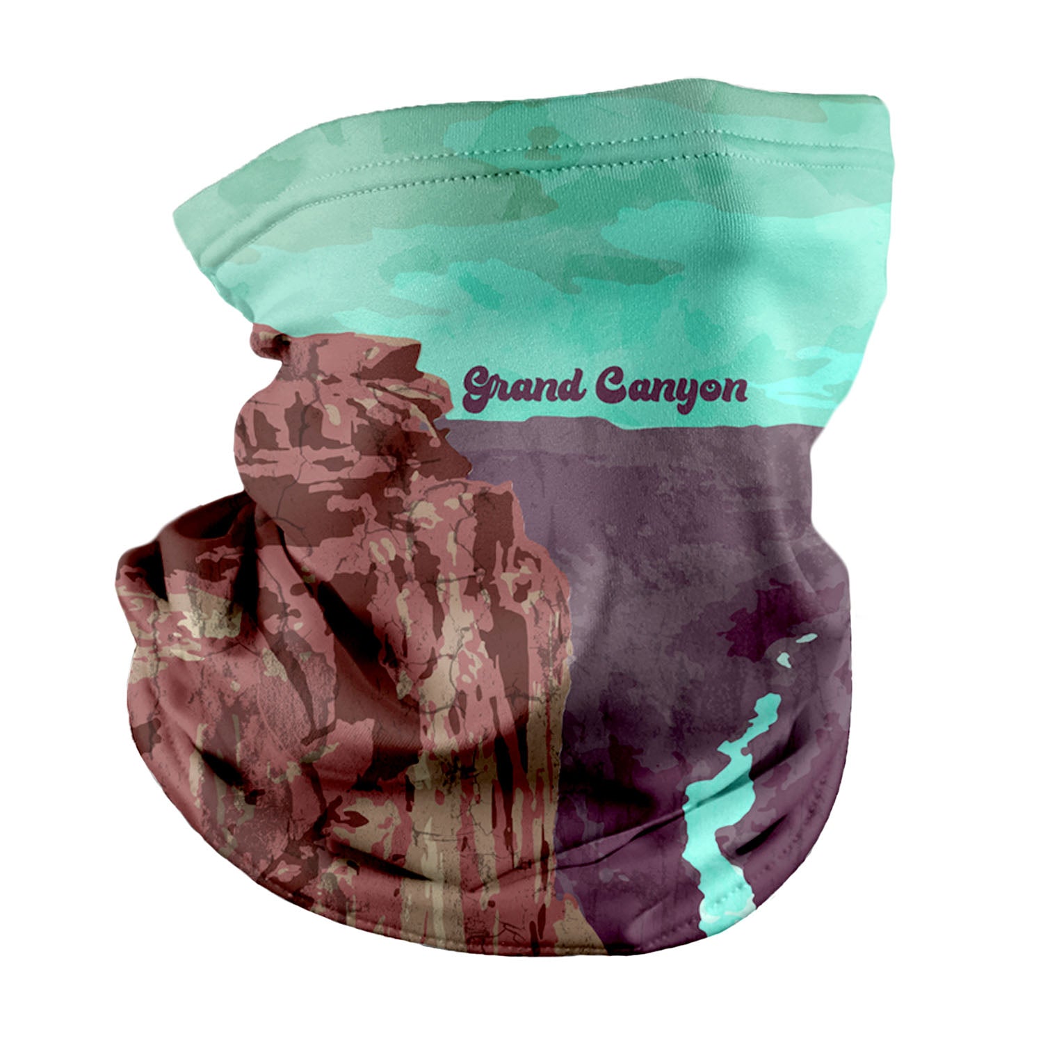 Grand Canyon National Park Abstract Neck Gaiter - Regular -  - Knotty Tie Co.