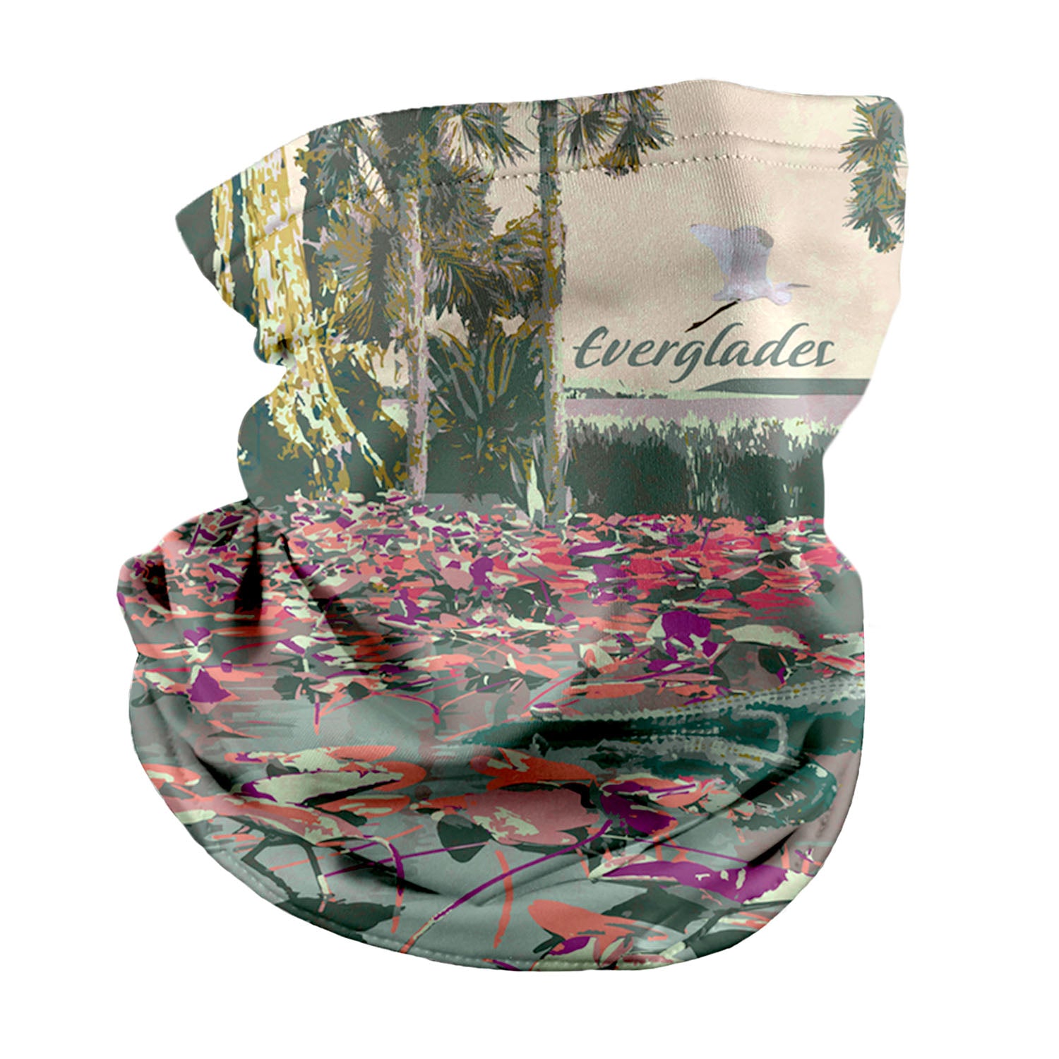 Everglades National Park Abstract Neck Gaiter - Regular - Knotty Tie Co.