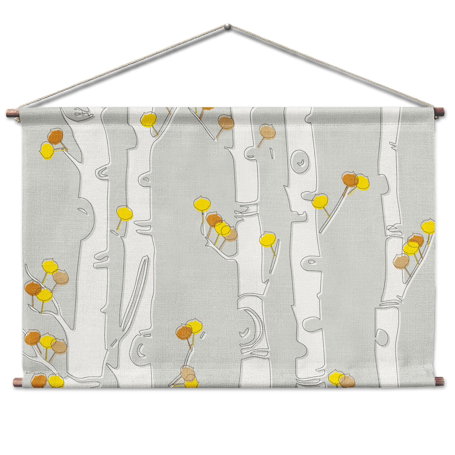 Aspen Grove Landscape Wall Hanging - Natural - Knotty Tie Co.