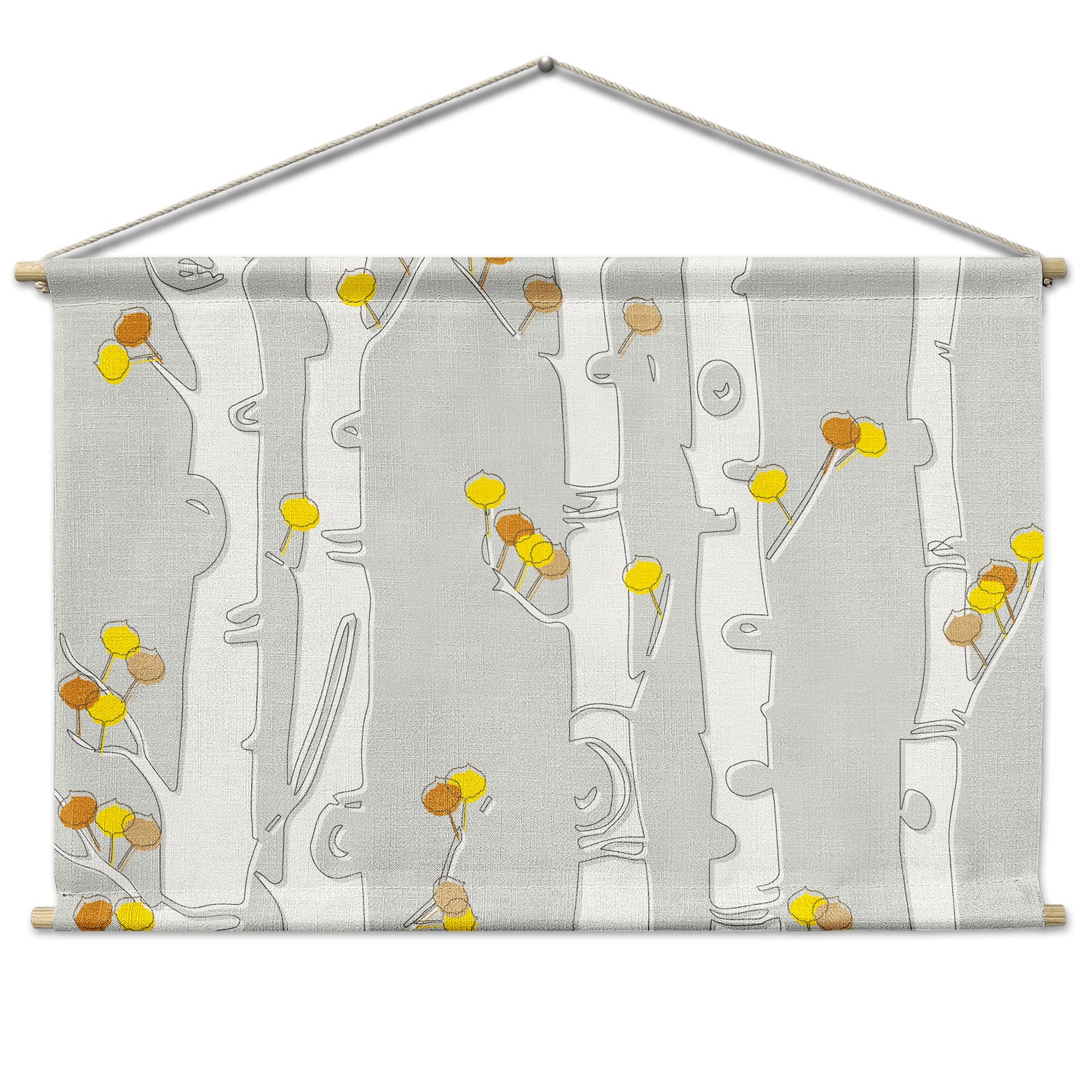 Aspen Grove Landscape Wall Hanging - Natural - Knotty Tie Co.