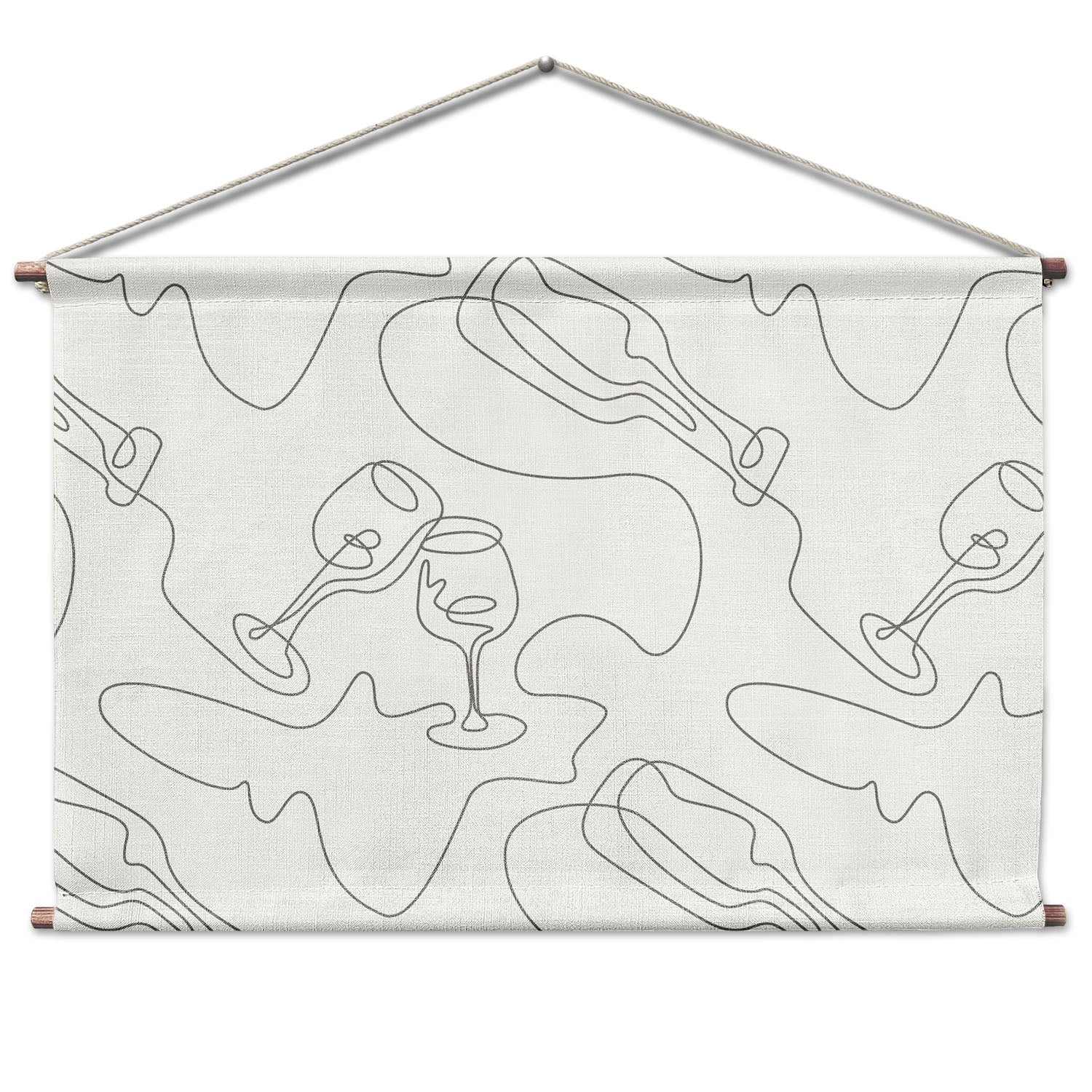 Pour Decisions Landscape Wall Hanging - Natural - Knotty Tie Co.