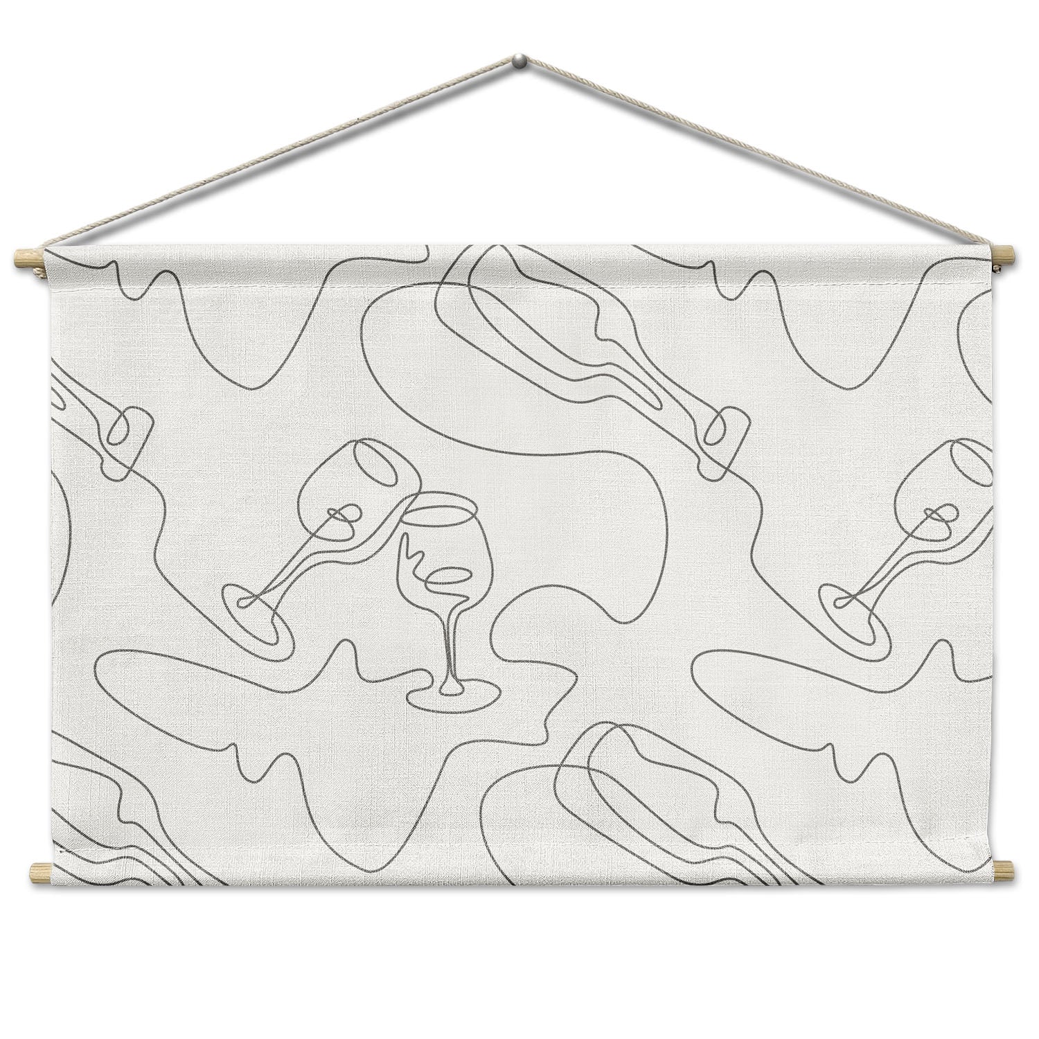 Pour Decisions Landscape Wall Hanging - Natural - Knotty Tie Co.