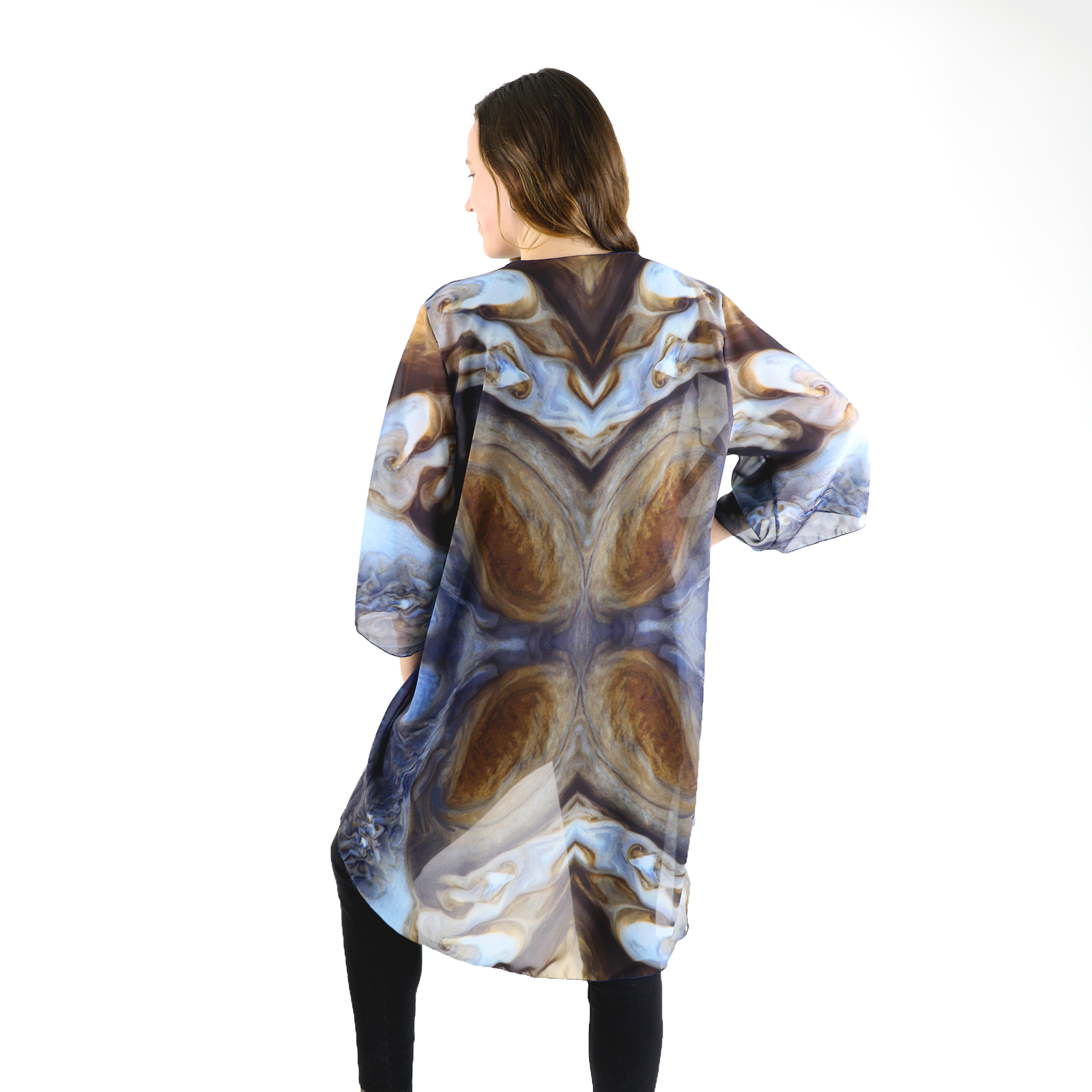 Jupiter's Spot Kimono  - Front View - Knotty Tie Co.