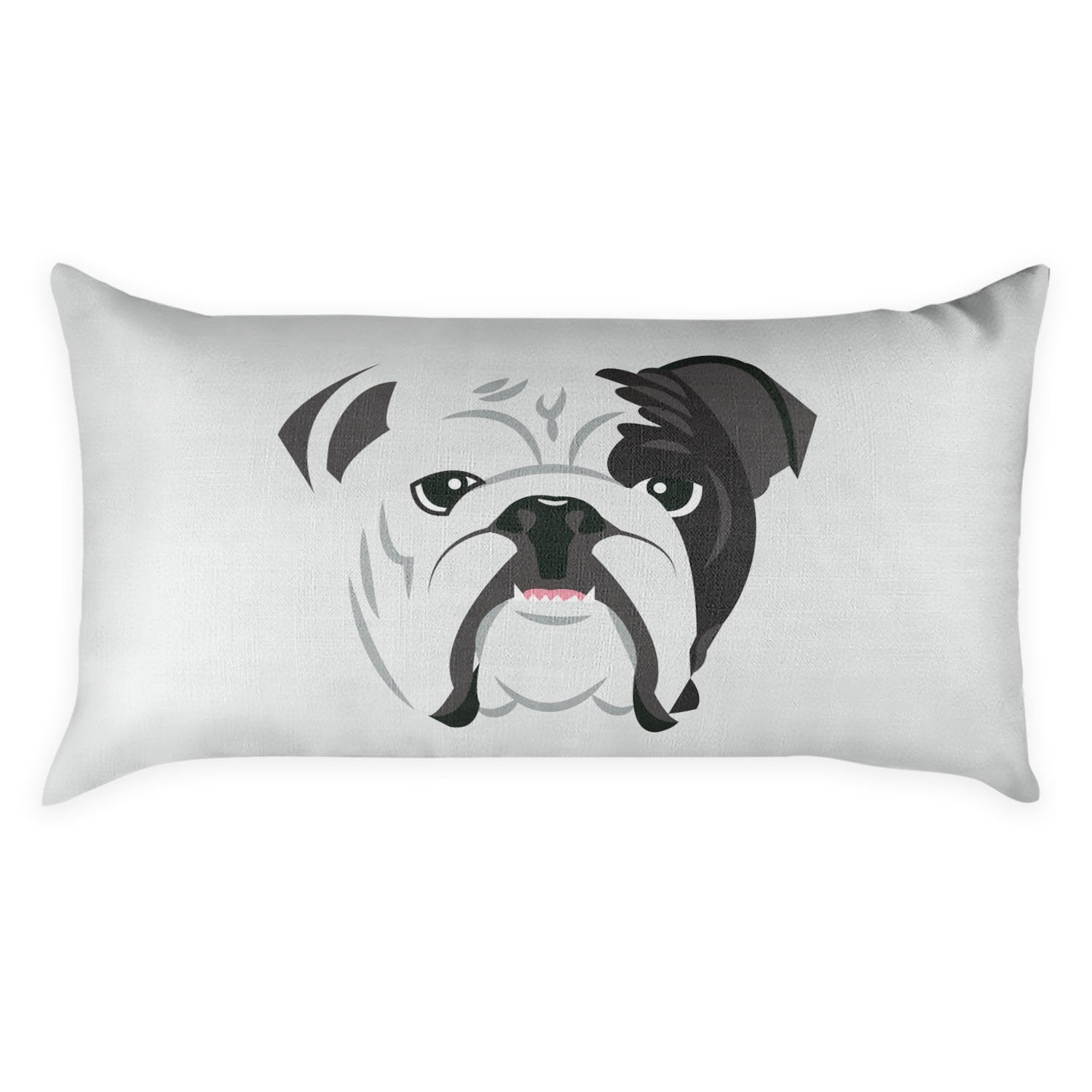 English Bulldog Lumbar Pillow - Front - Knotty Tie Co.