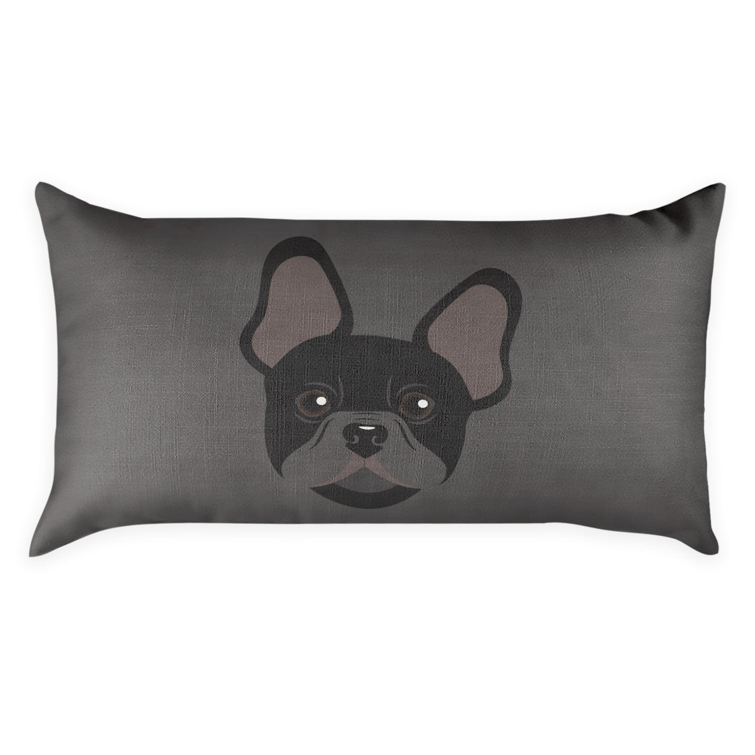 French Bulldog Lumbar Pillow - Linen -  - Knotty Tie Co.