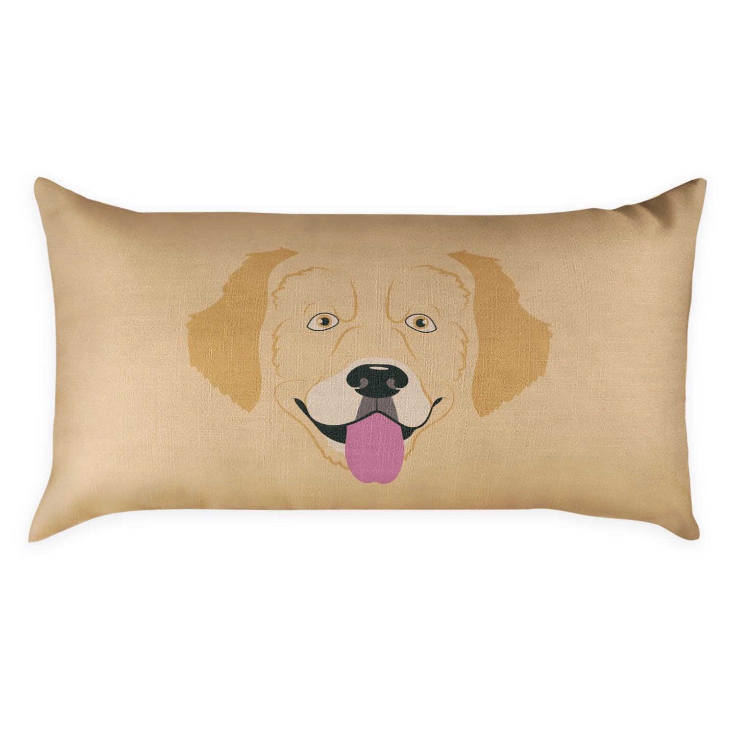 Golden Retriever Lumbar Pillow - Front - Knotty Tie Co.