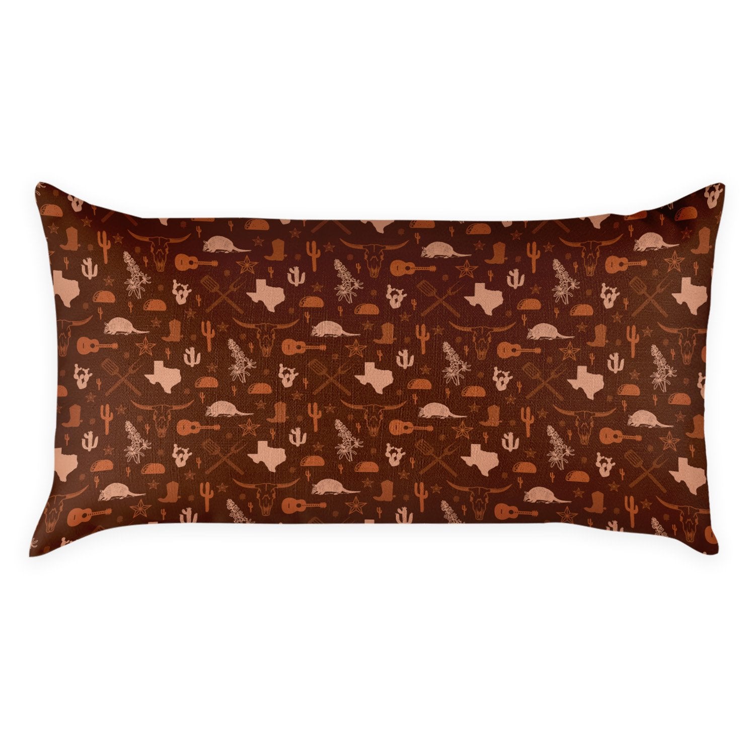 Texas Lumbar Pillow - Front - Knotty Tie Co.
